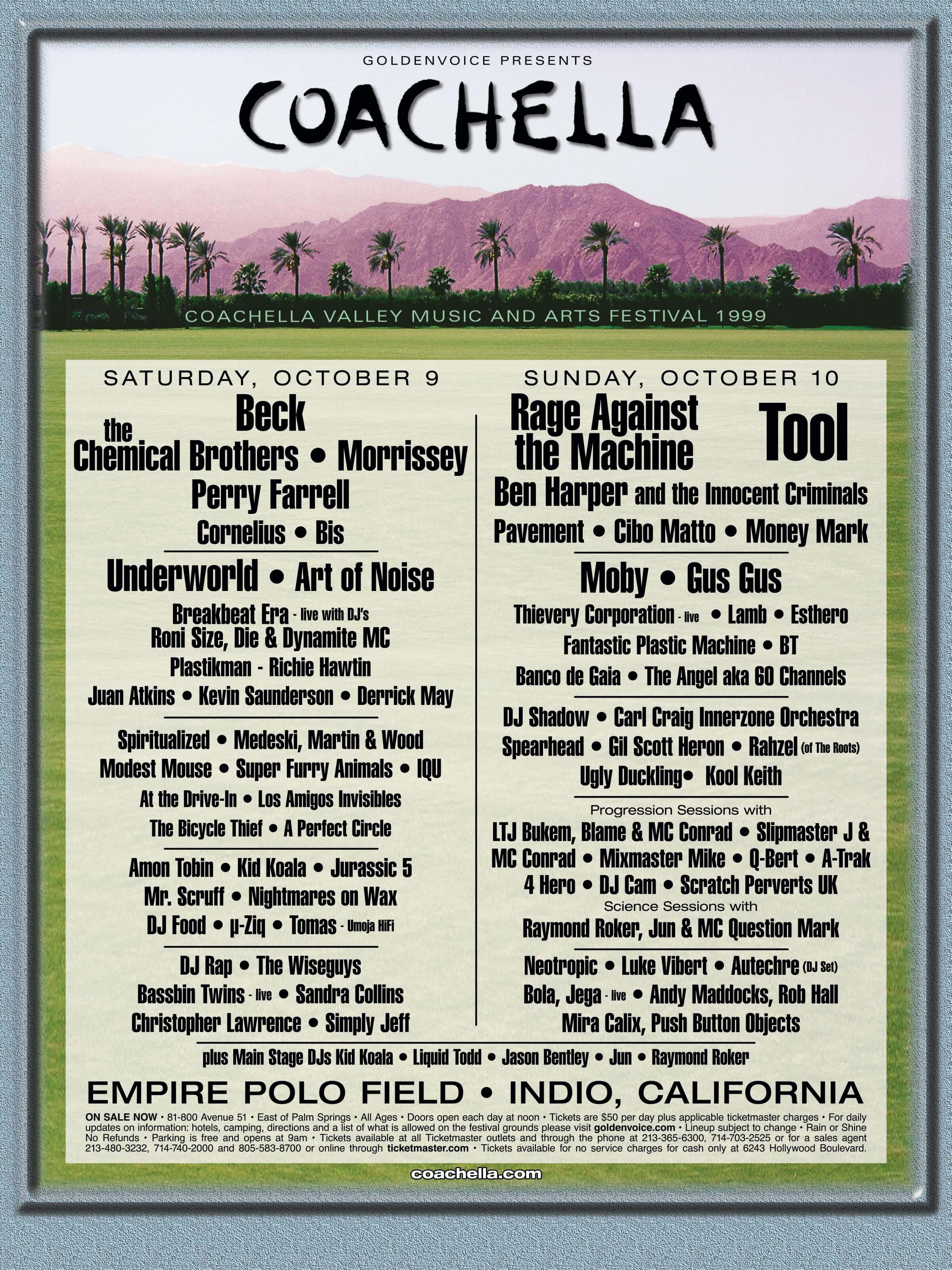 Coachella 1999 poster