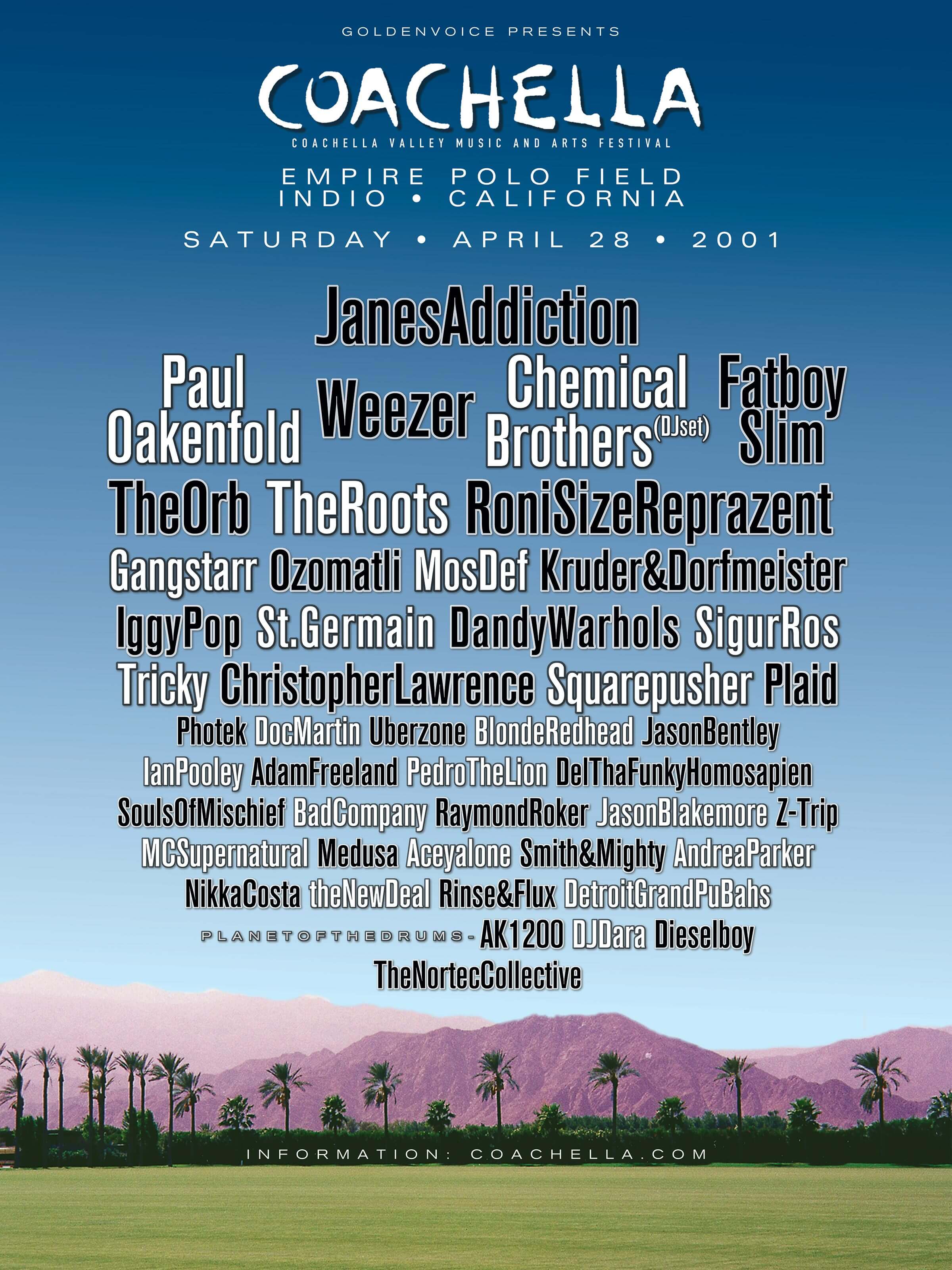 Coachella 2001 poster