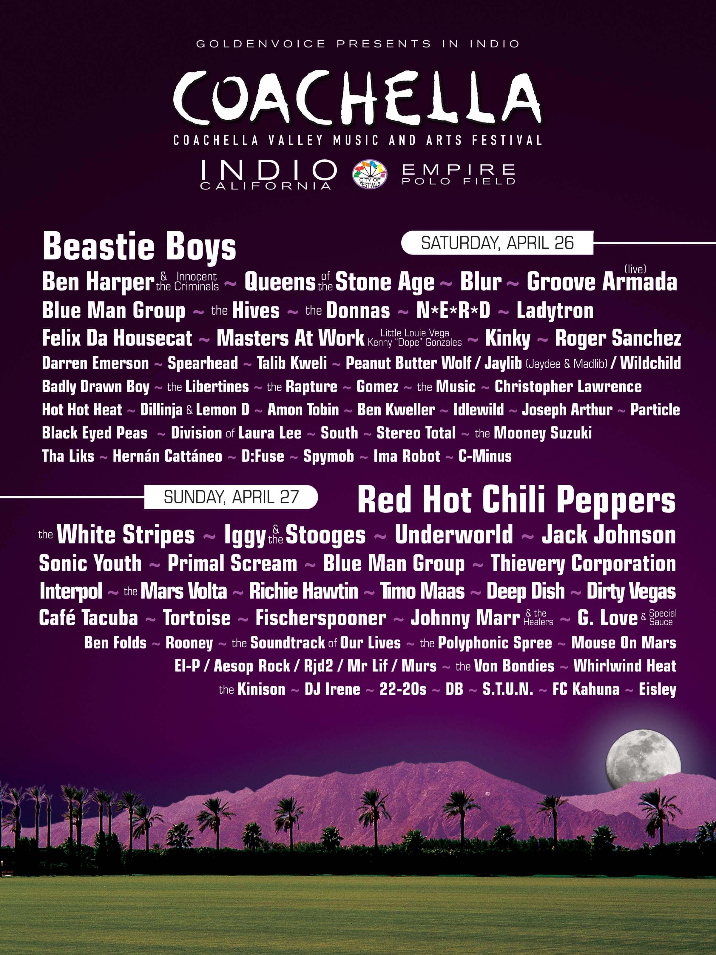 Coachella 2003 poster