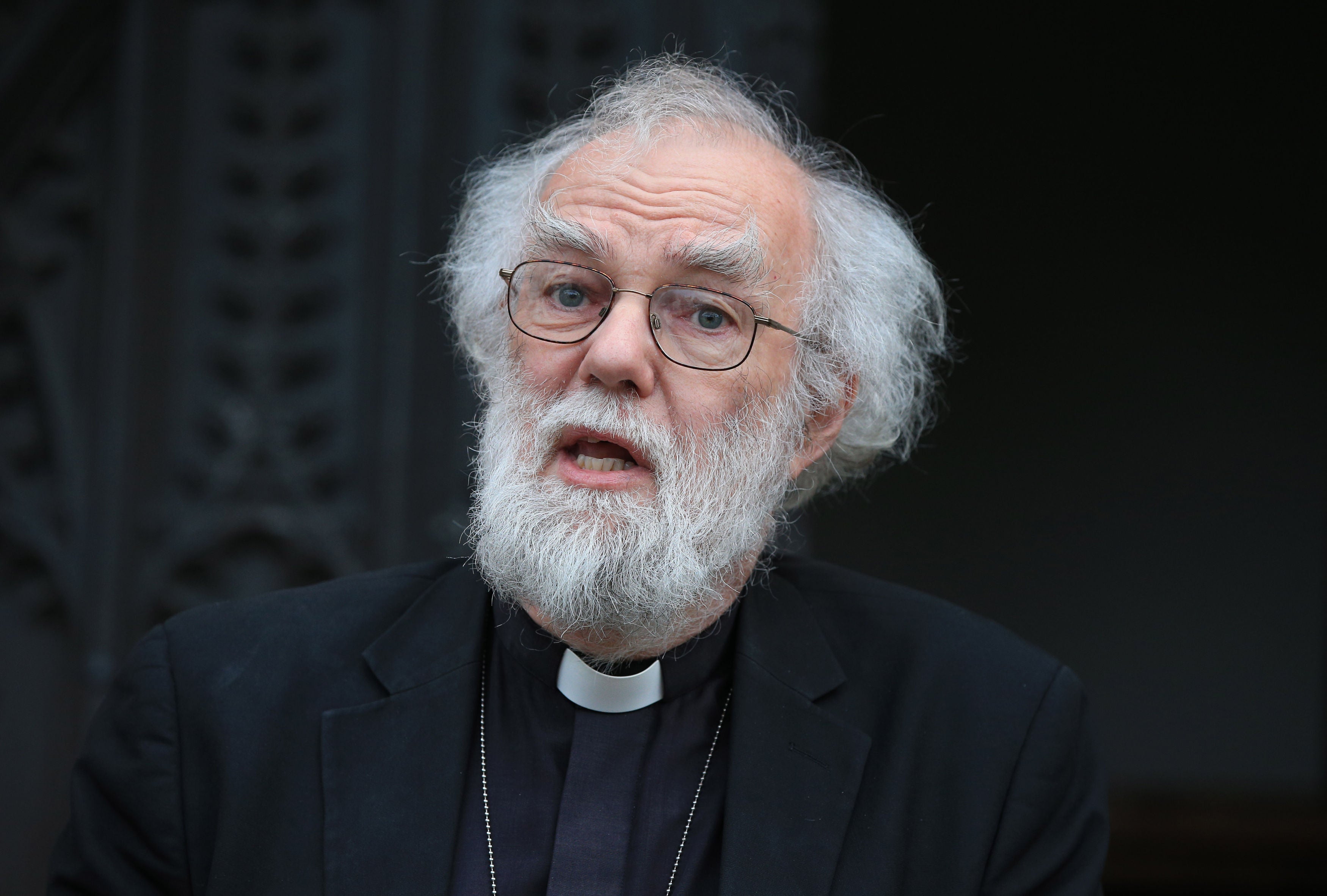 Former archbishop of Canterbury Dr Rowan Williams is among 200 church leaders calling for the UK Government to rule out investment in fossil fuels (Jonathan Brady/PA)