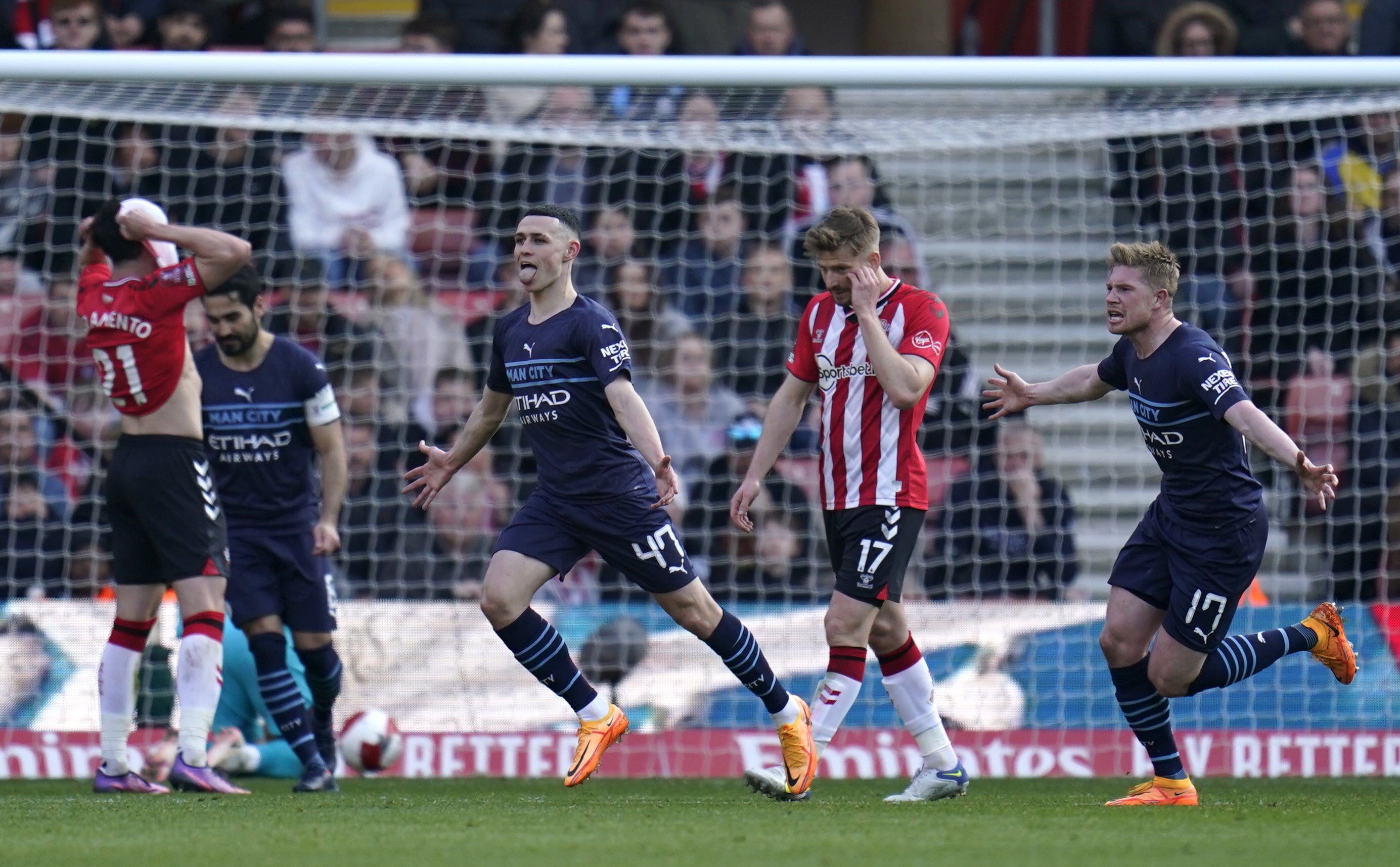 Phil Foden’s goal was the pick of Manchester City’s against Southampton (Andrew Matthews/PA)