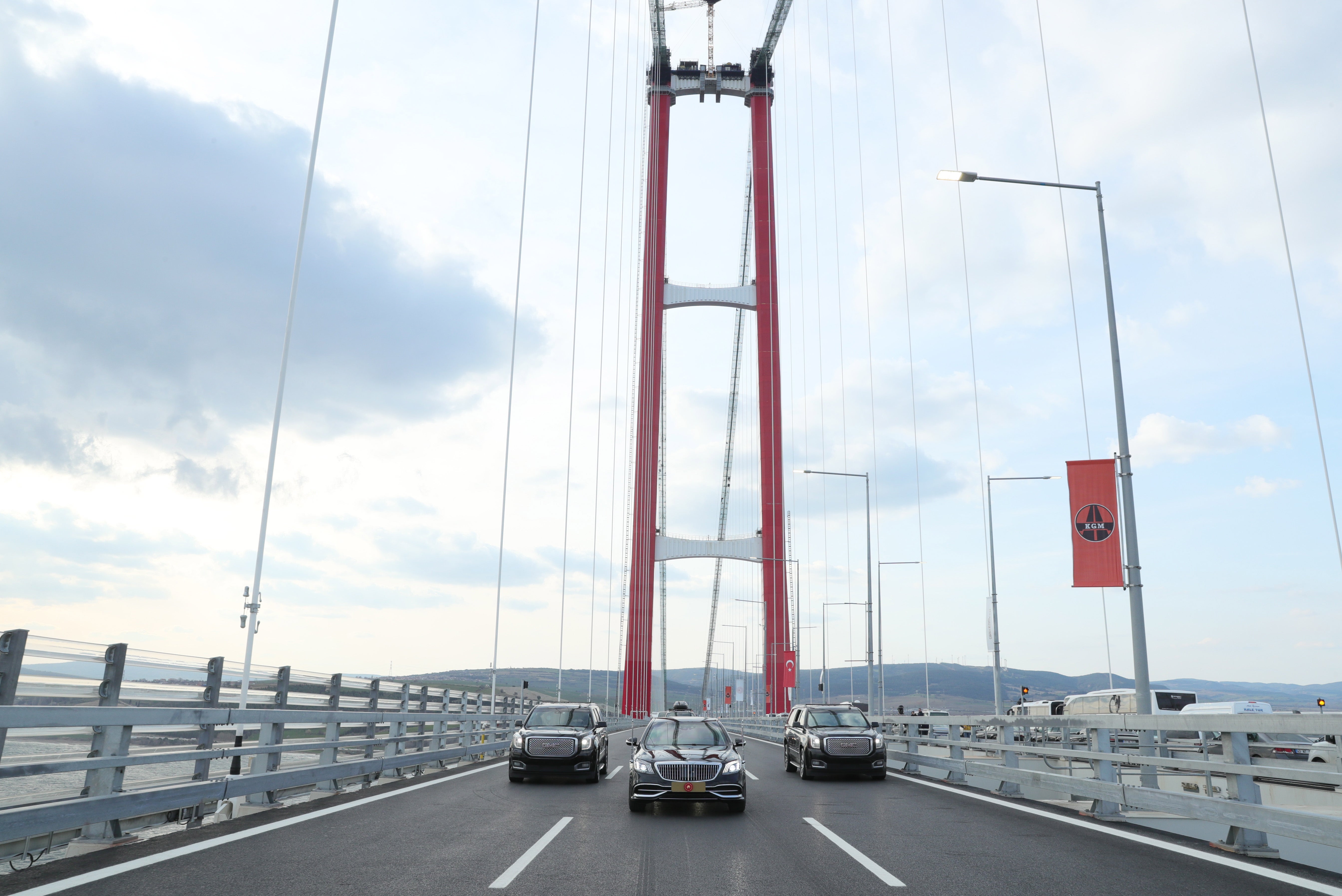 Opening ceremony of the 1915 Canakkale Bridge