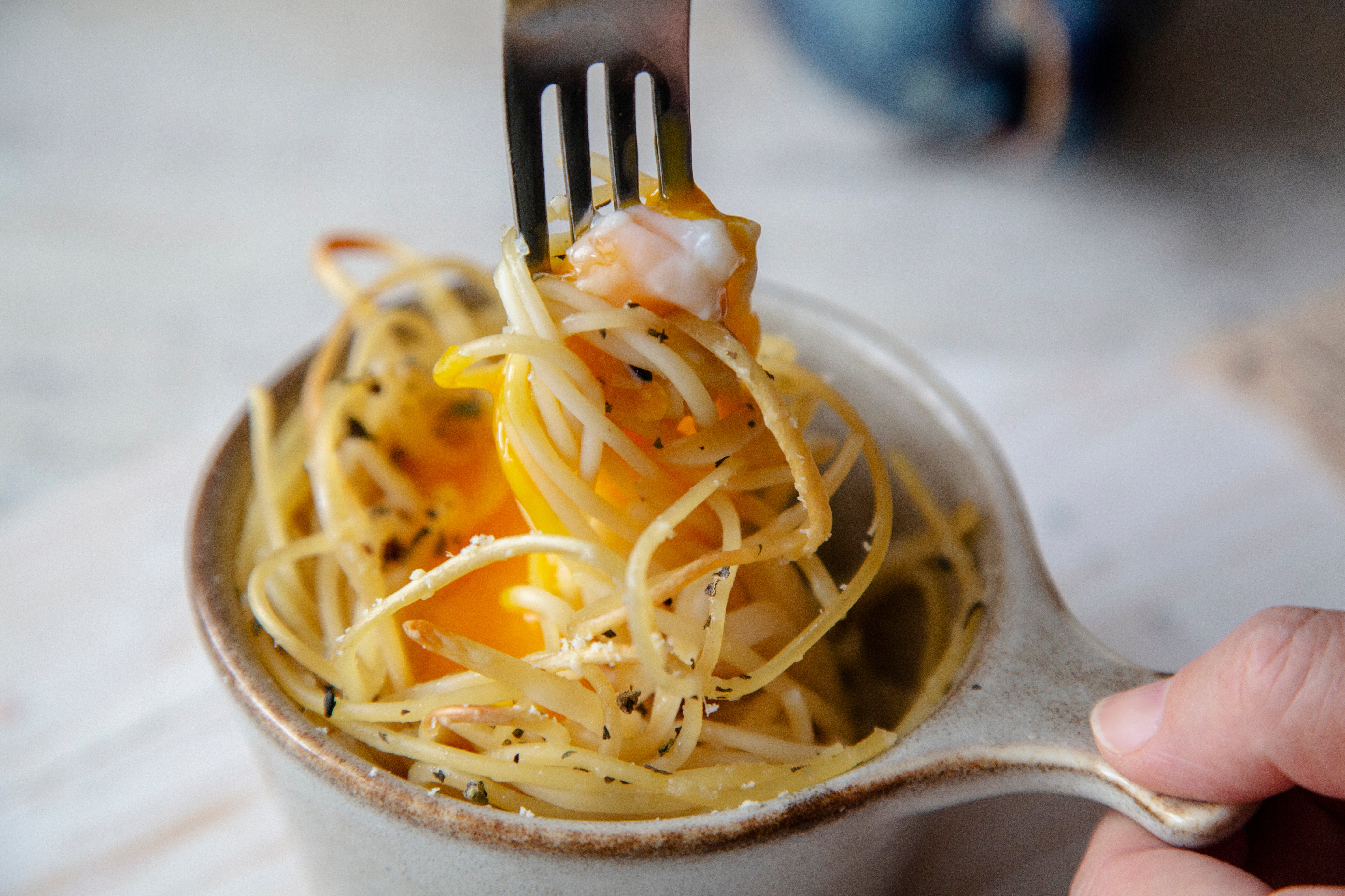 A quick and delicious pasta for when you have little time and even fewer ingredients