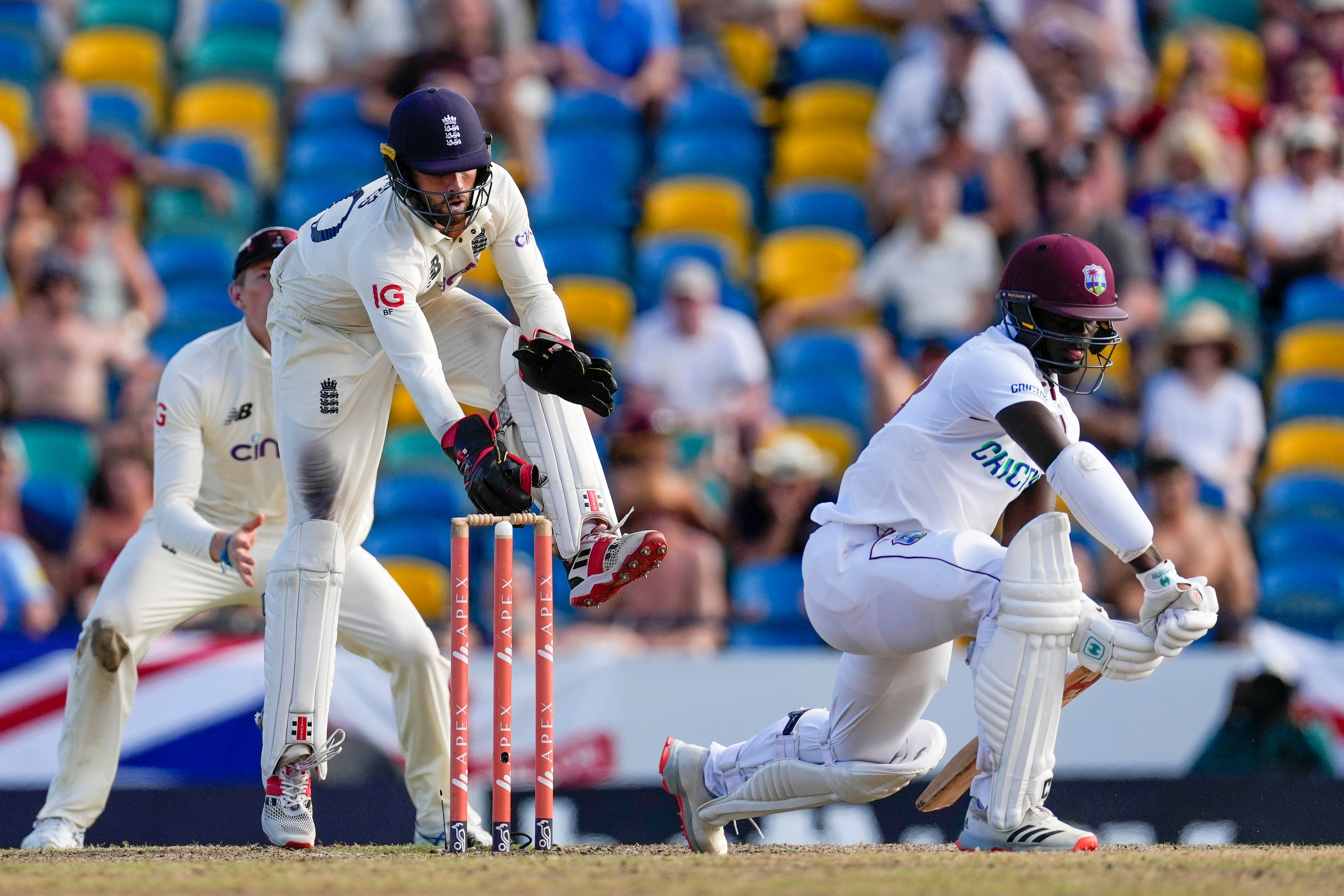 Chris Woakes (left) has been nowhere near his best (Ricardo Mazalan/AP)