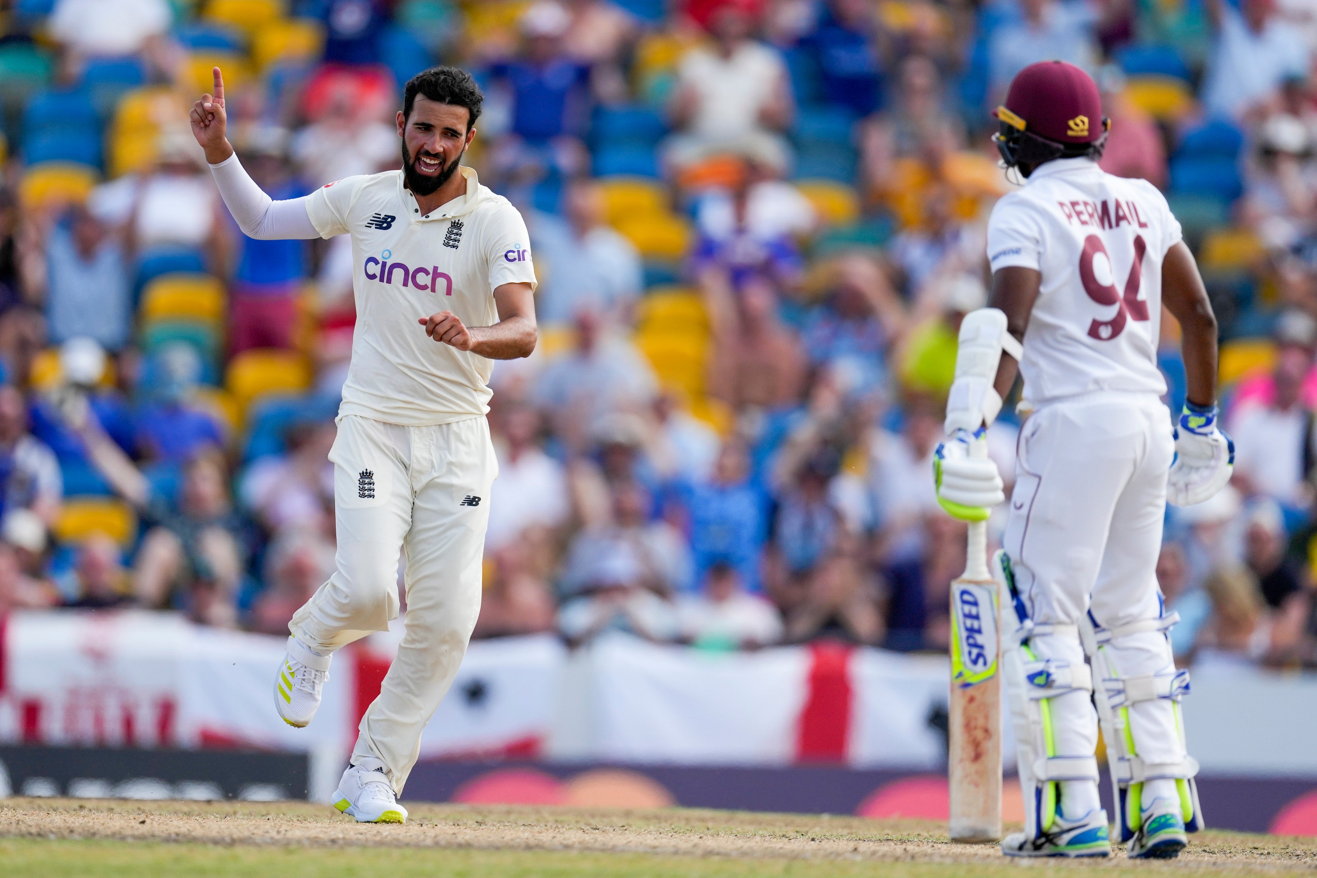 Saqib Mahmood (left) has a chance to be a cornerstone of the attack (Ricardo Mazalan/AP)