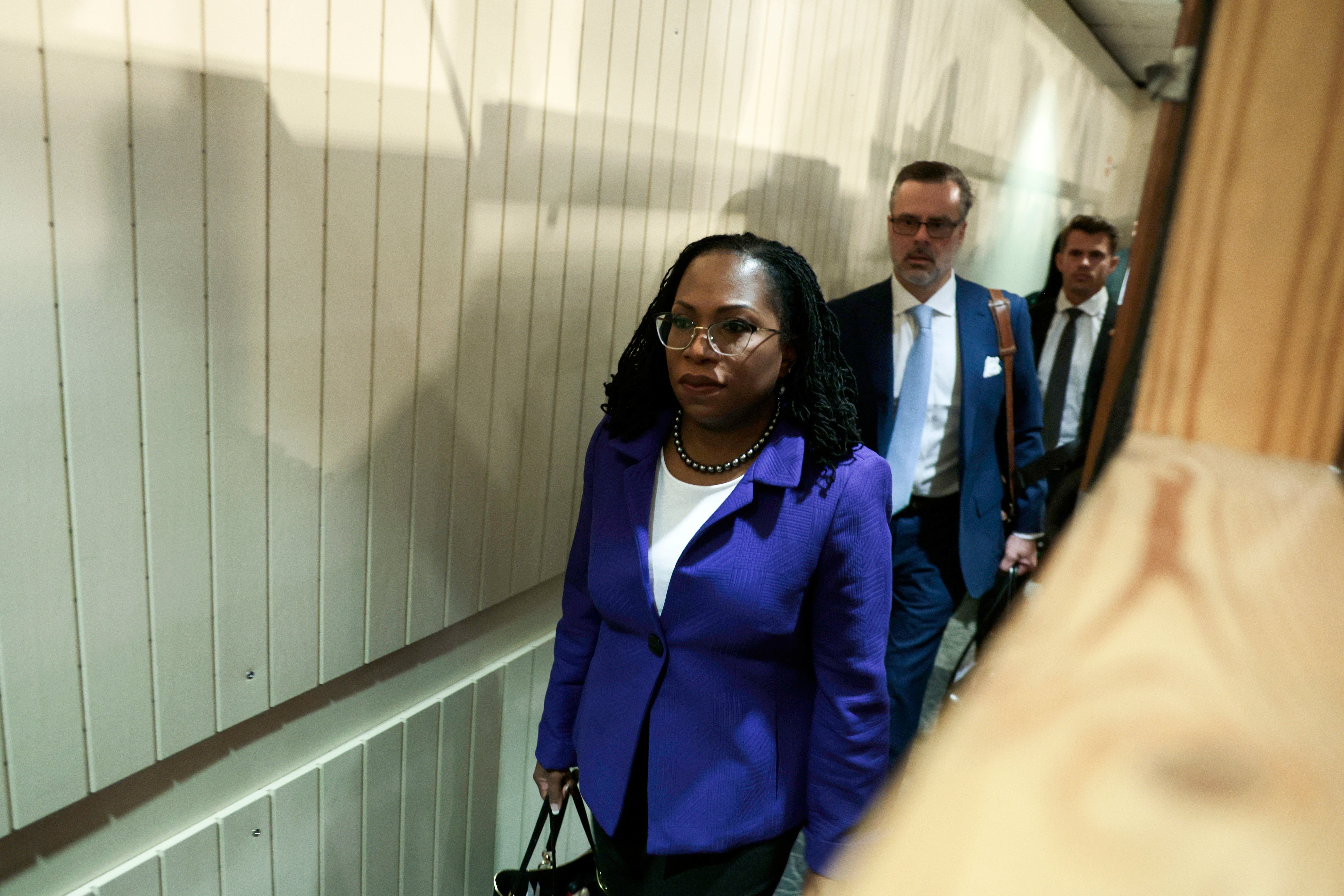 Supreme Court hearings – live: Ketanji Brown Jackson hearing gets underway amid Clarence Thomas medical drama