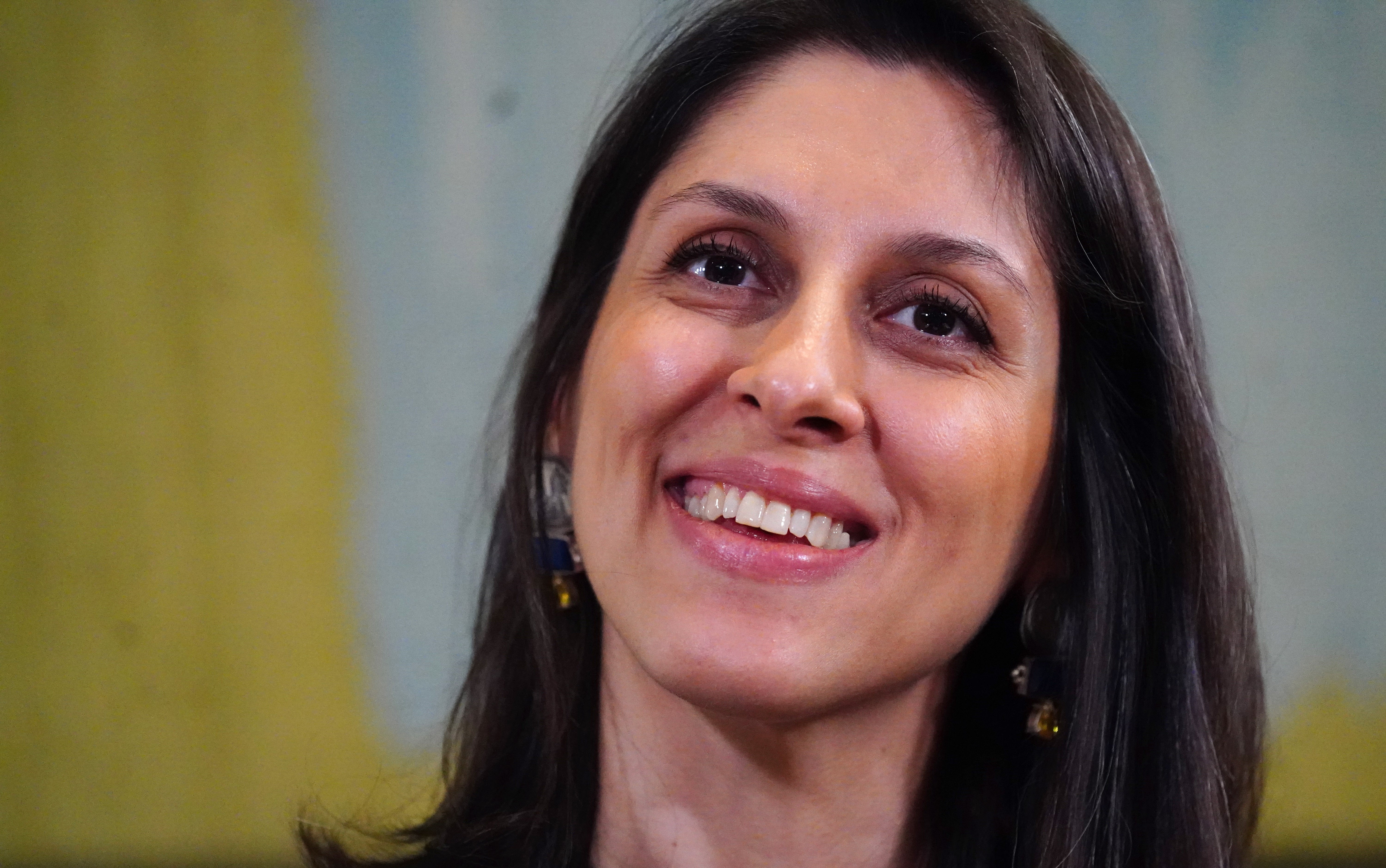 Nazanin Zaghari-Ratcliffe during a press conference hosted by her local MP Tulip Siddiq, in the Macmillan Room, Portcullis House (PA)