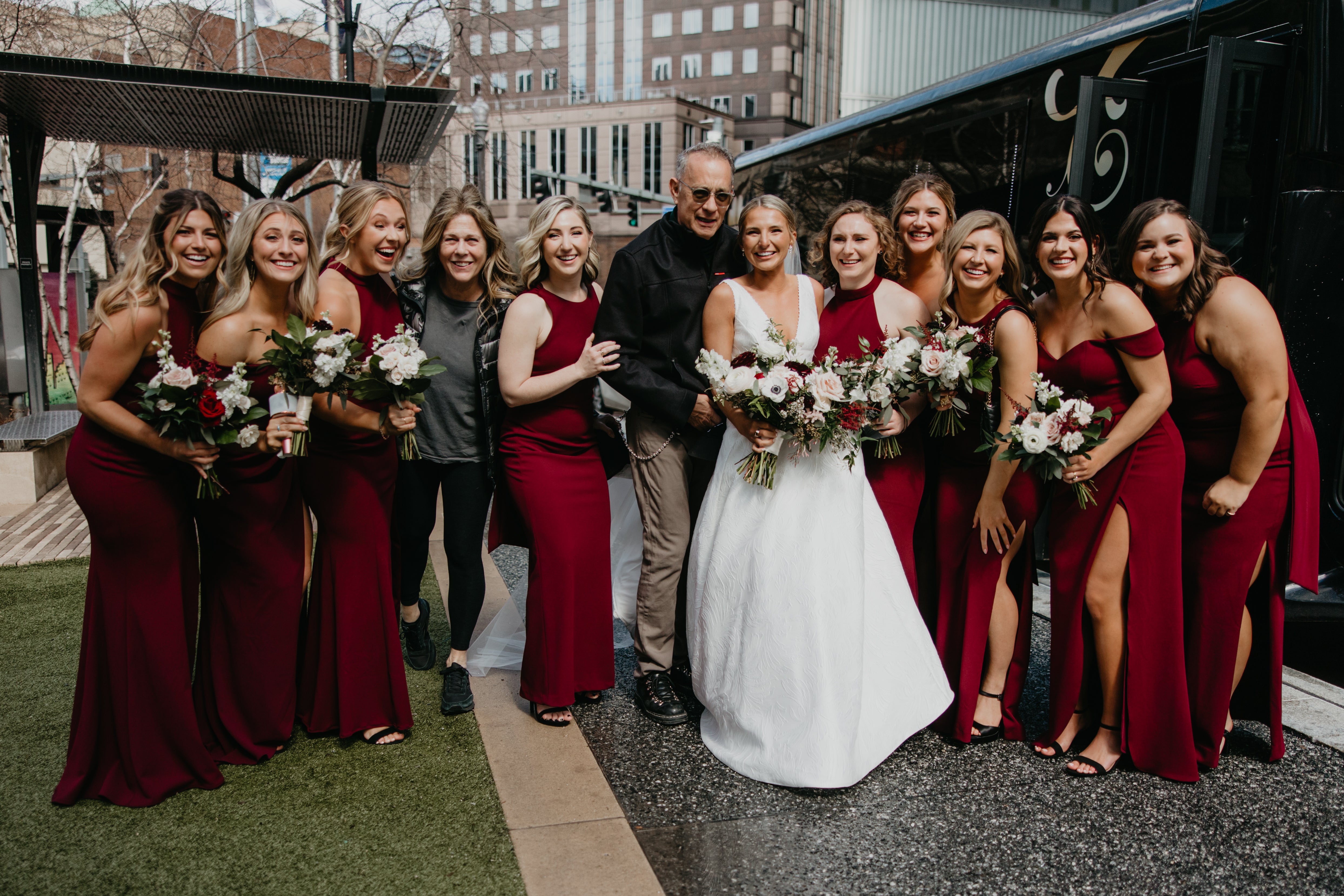 Grace Gwaltney wedding photos featuring Tom Hanks