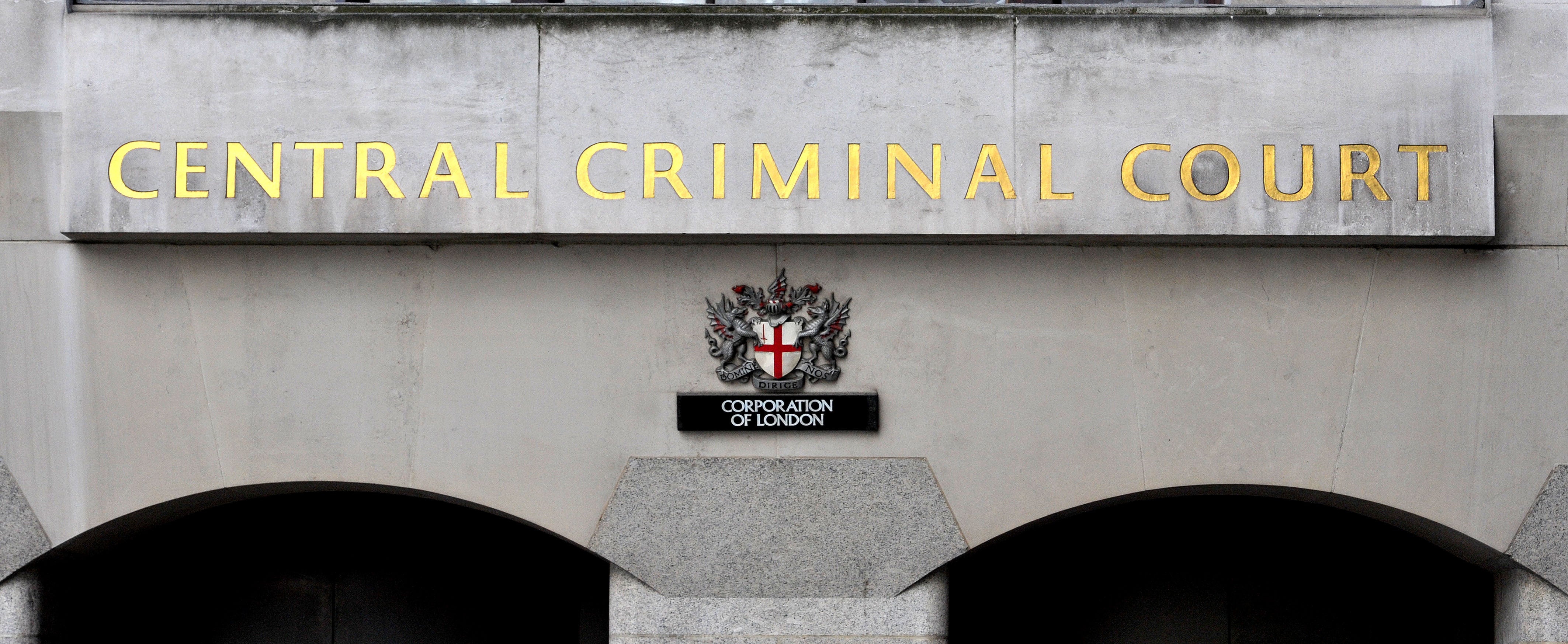 A sign at the Central Criminal Court in London, also referred to as the Old Bailey.