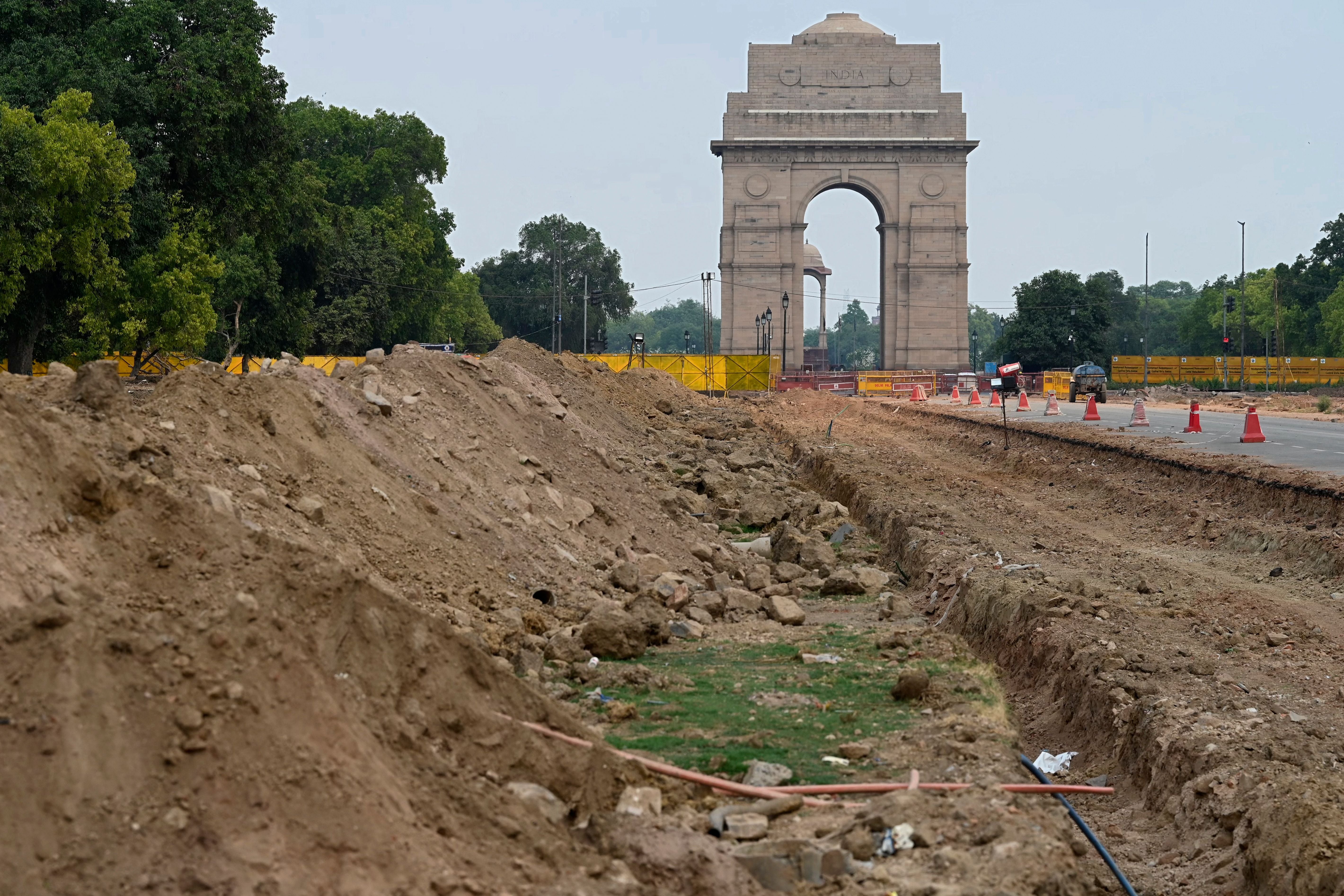 The site of a redevelopment work of the Central Vista Avenue