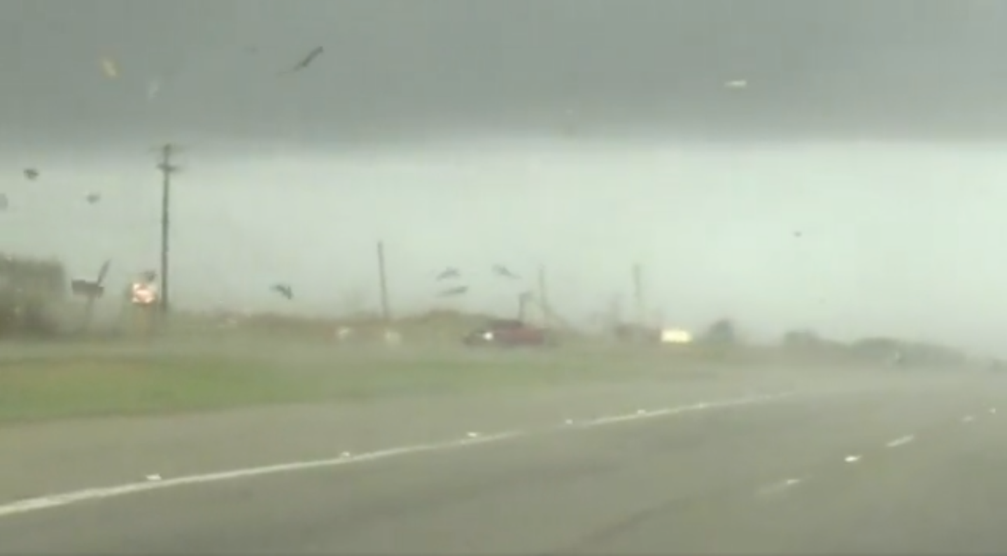 Wild video shows pickup truck being tossed by Texas tornado before landing upright and driving off