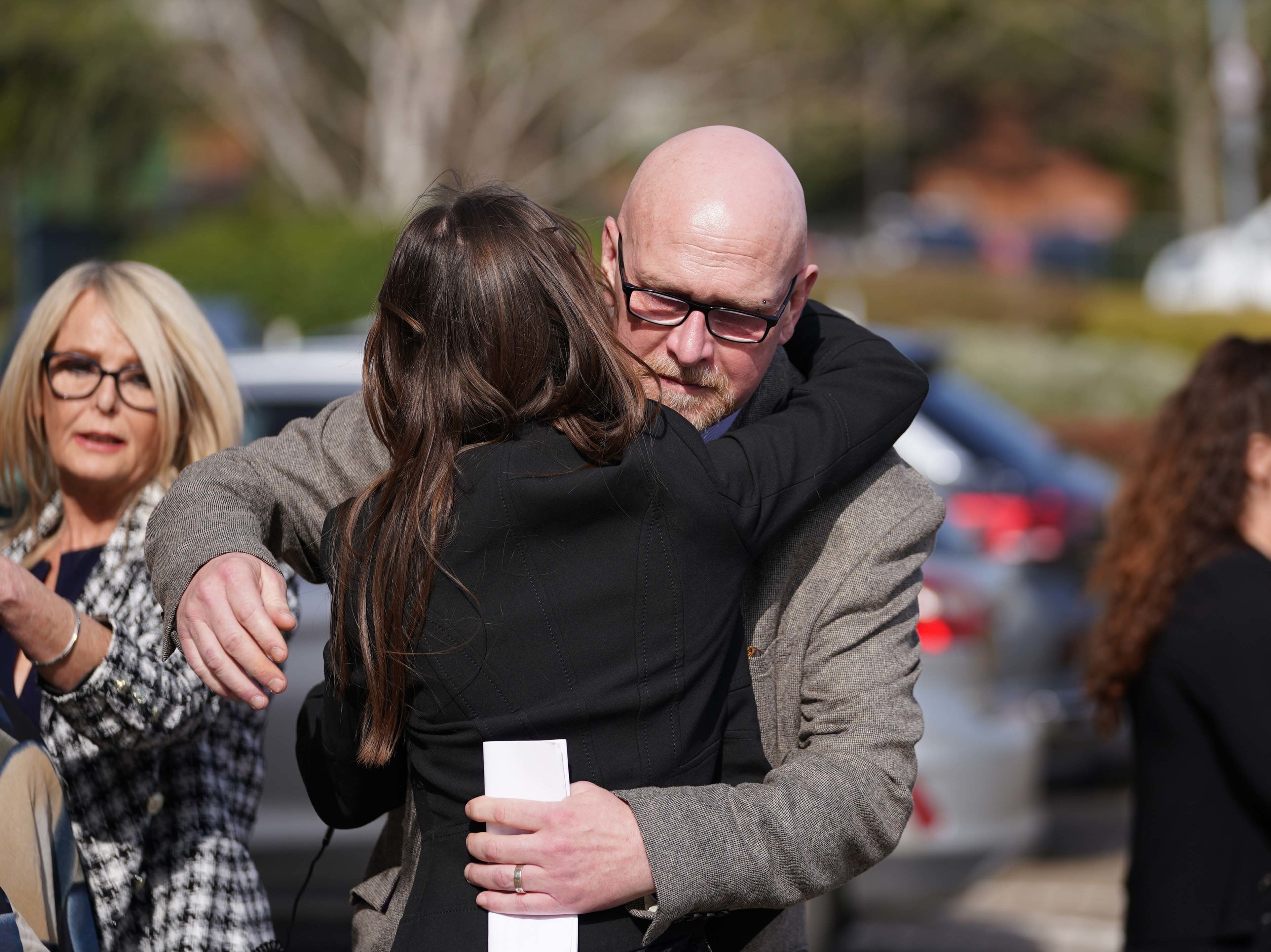 McKeague’s father Martin outside Suffolk Coroner’s Court for the inquest into his son’s death