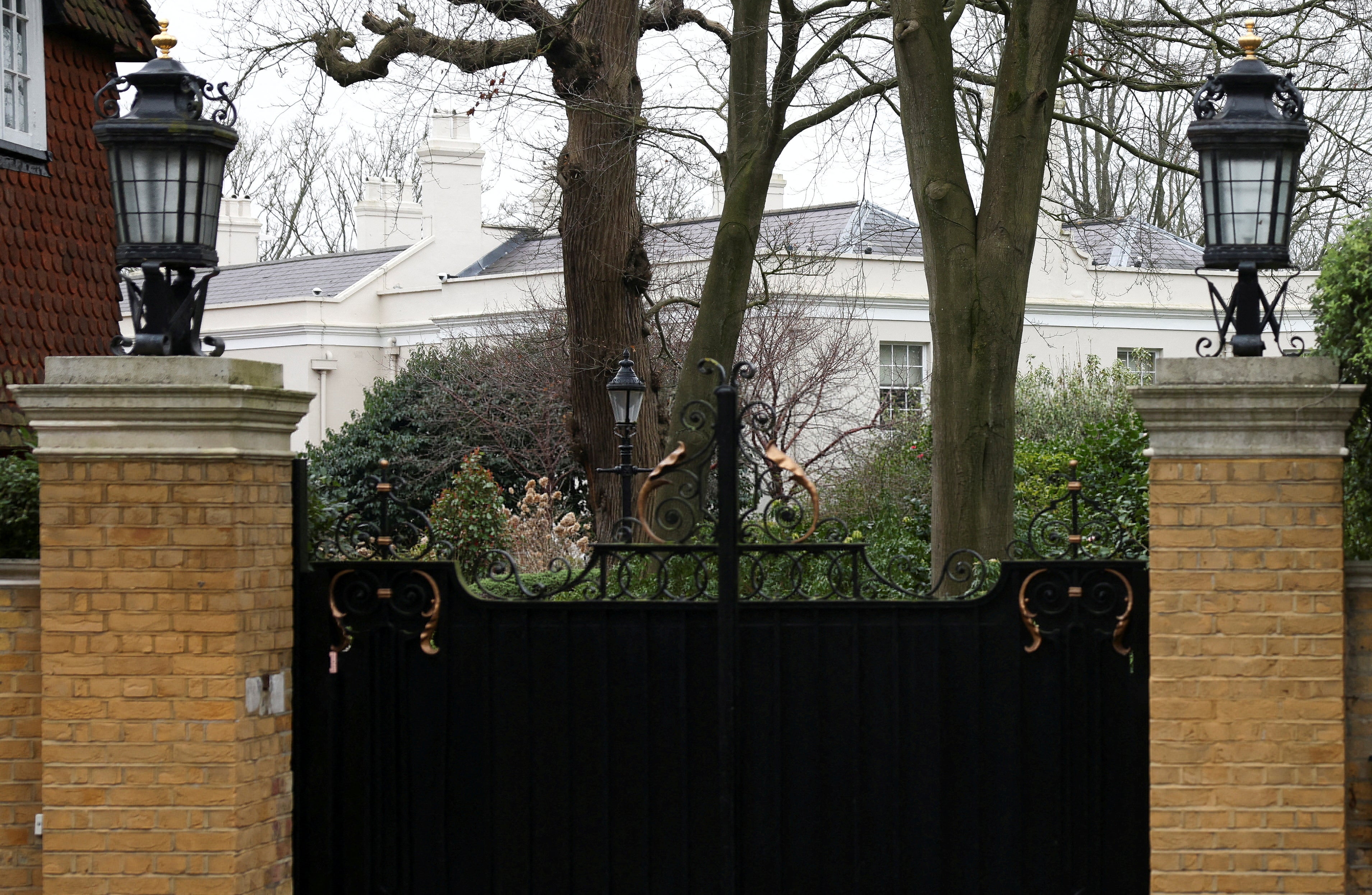 The entrance to Beechwood House in north London