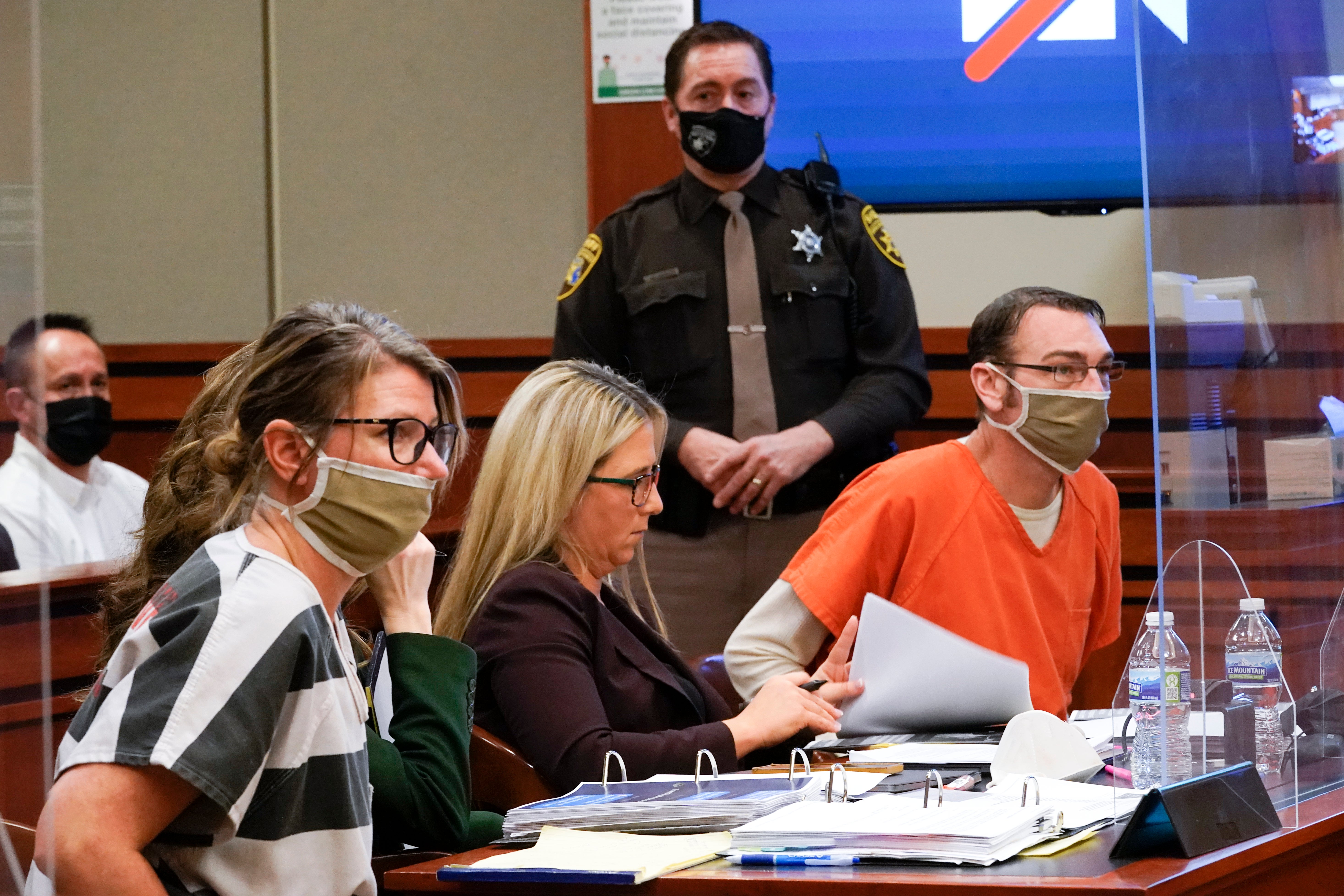 Jennifer and James Crumbley pictured in court in February