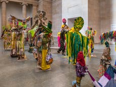 Tate Britain Commission 2022: Hew Locke, The Procession review – An overriding mood of unquenchable subversive energy