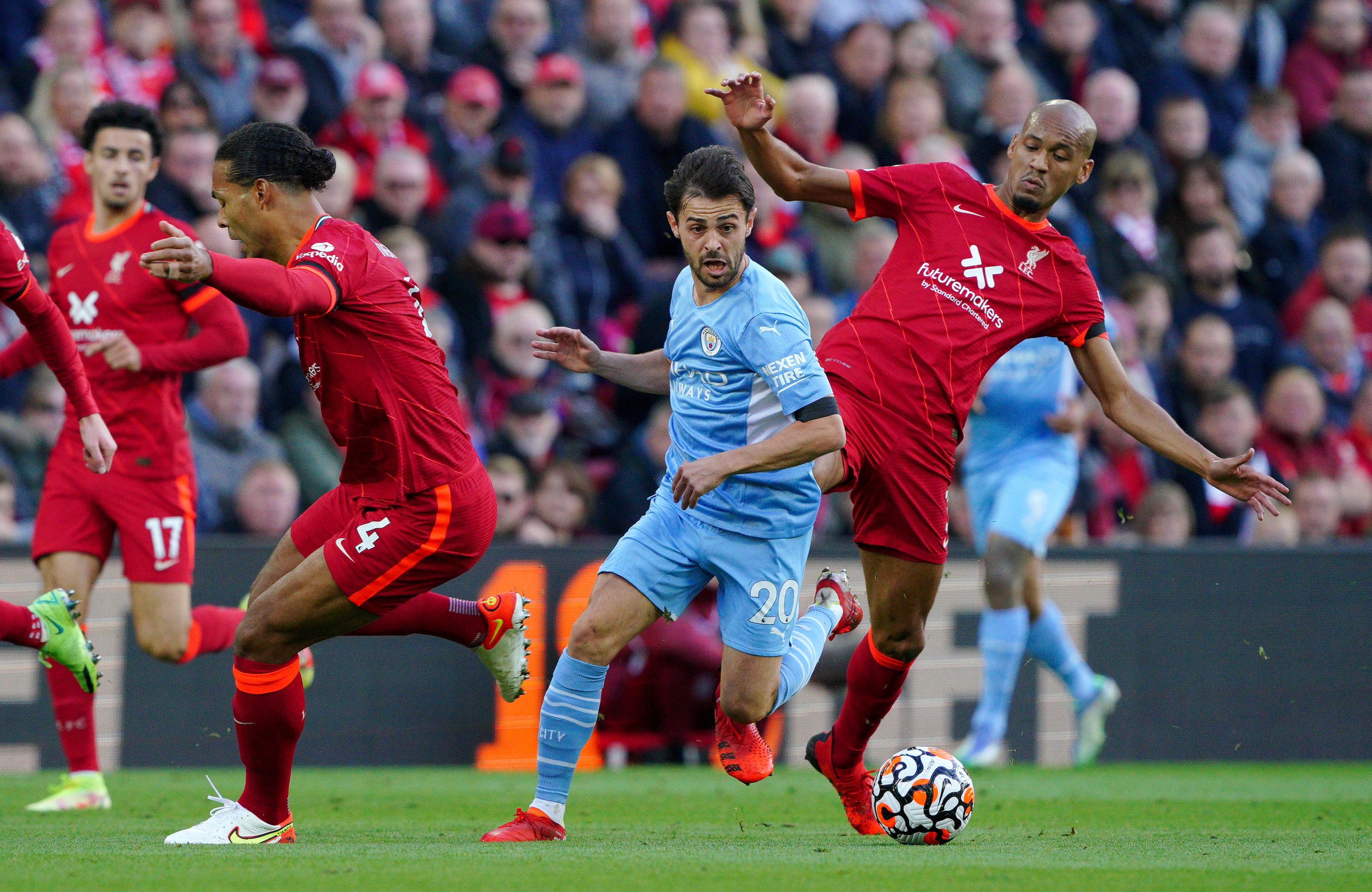 Tussles between Liverpool and Manchester City are eagerly anticipated, but supporters face a difficult journey to Wembley (Peter Byrne/PA)