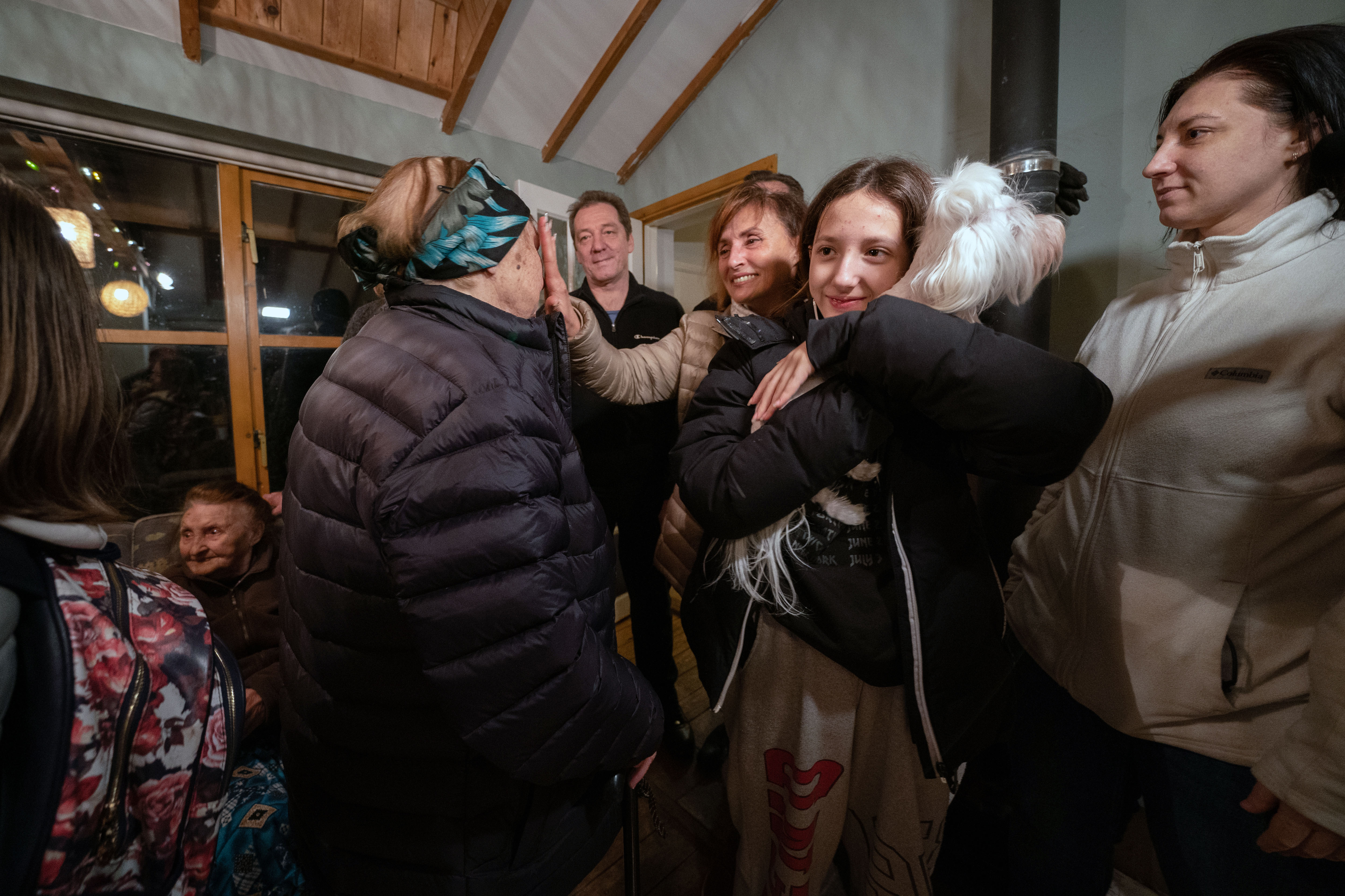 Kamila Starkova, 11, is reunited with her dog Florie