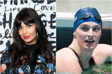 Jameela Jamil says debates about Lia Thomas are being used to ‘distract’ from new abortion laws