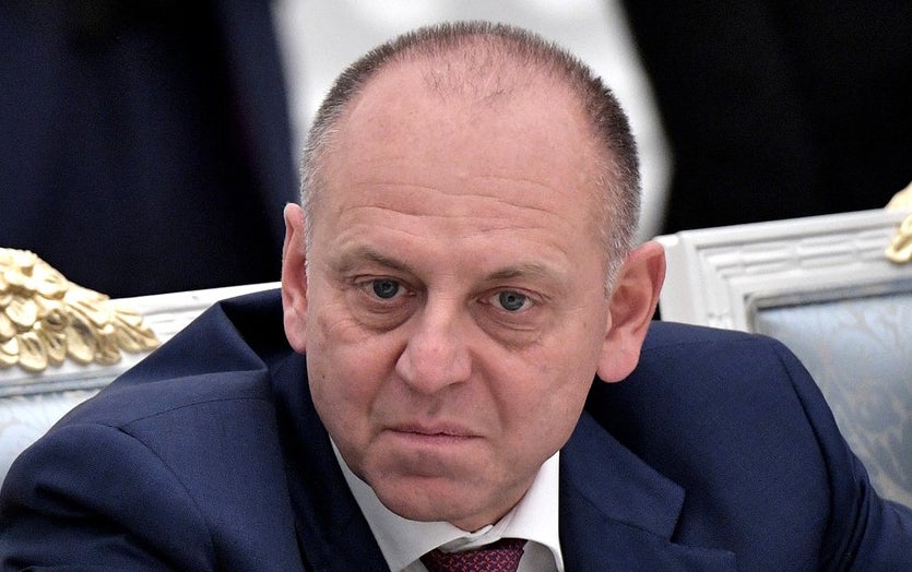 Russian oligarch Dmitry Pumpyansky is currently on the British and EU sanction list