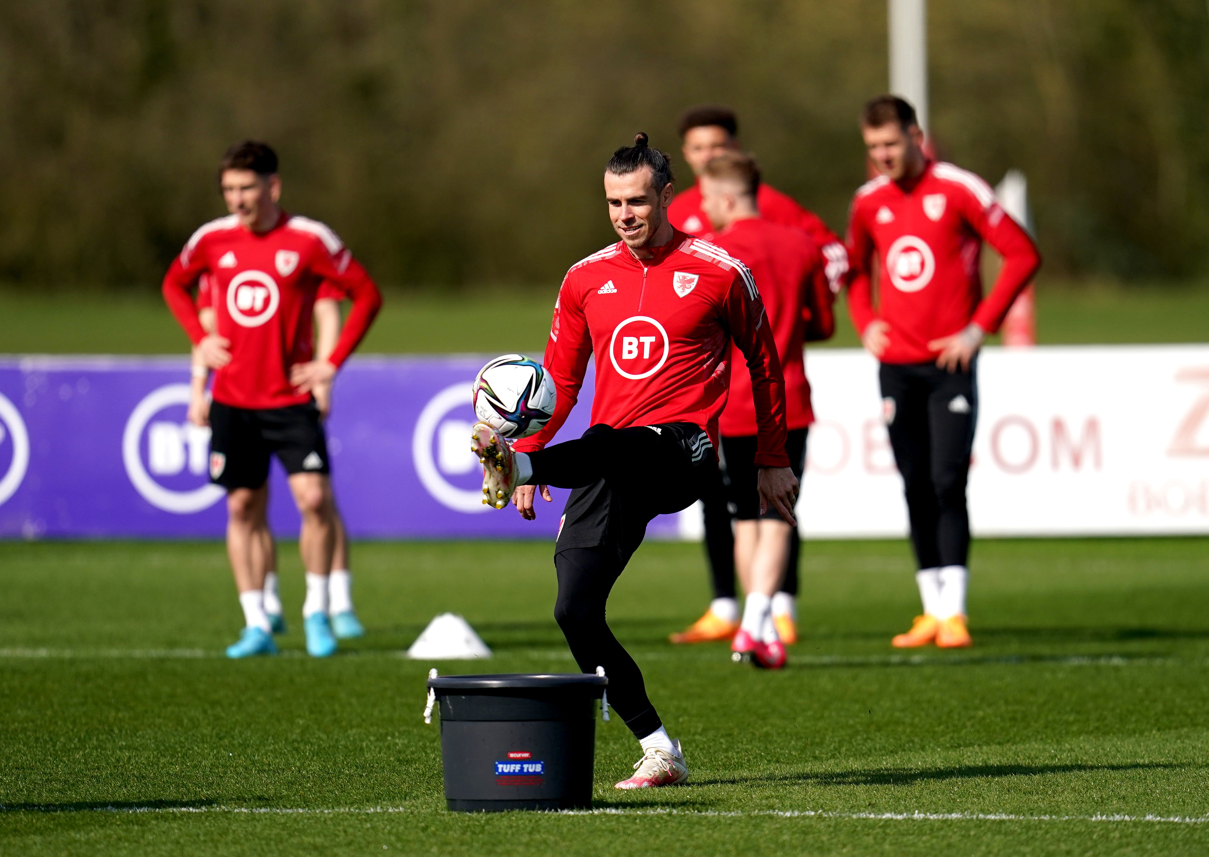 Gareth Bale joined up with the Wales squad despite missing Sunday’s El Clasico between Real Madrid and Barcelona (Nick Potts/PA)