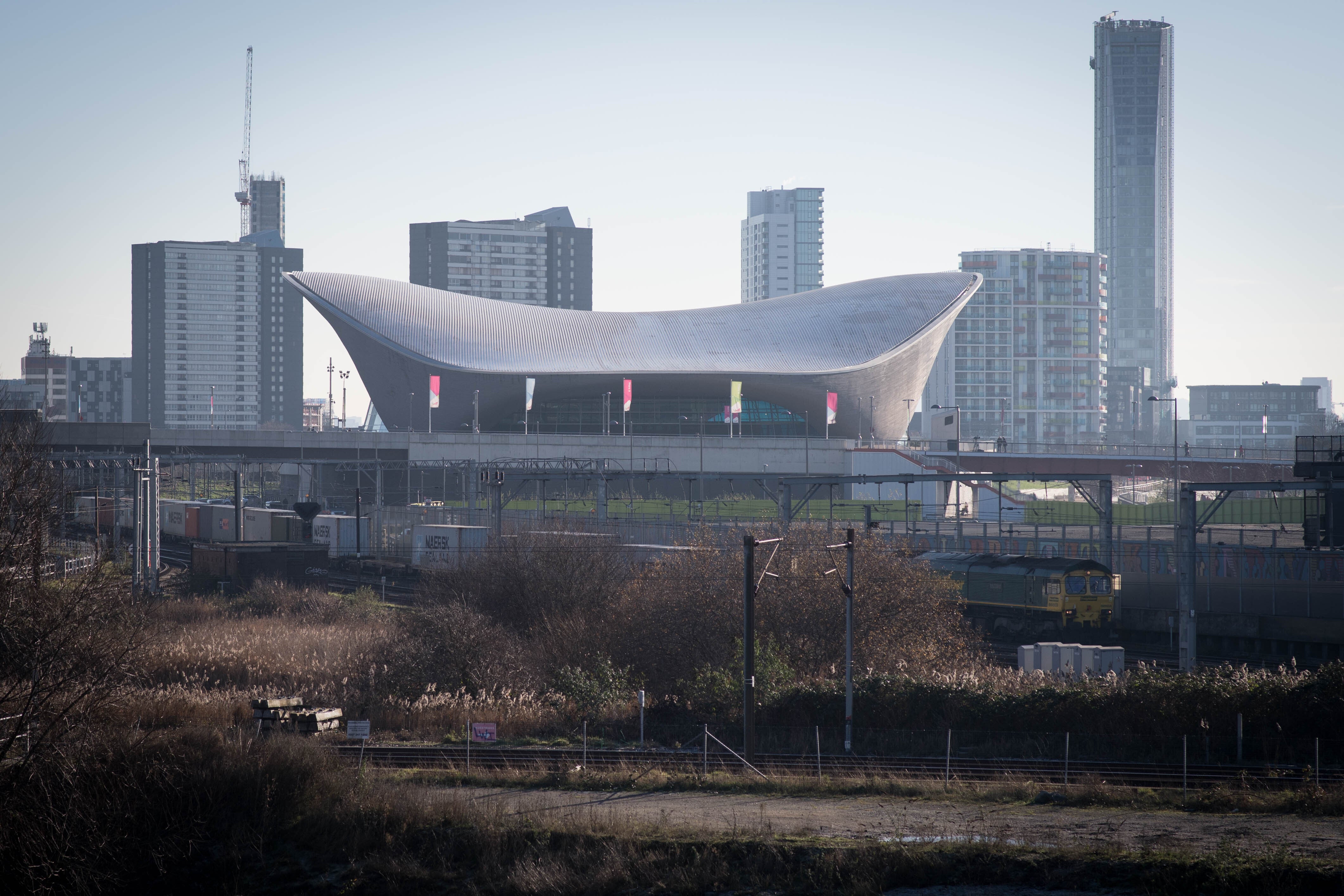 People are being treatd after a ‘gas release’ at the London Aquatics Centre (Stefan Rousseau/PA)