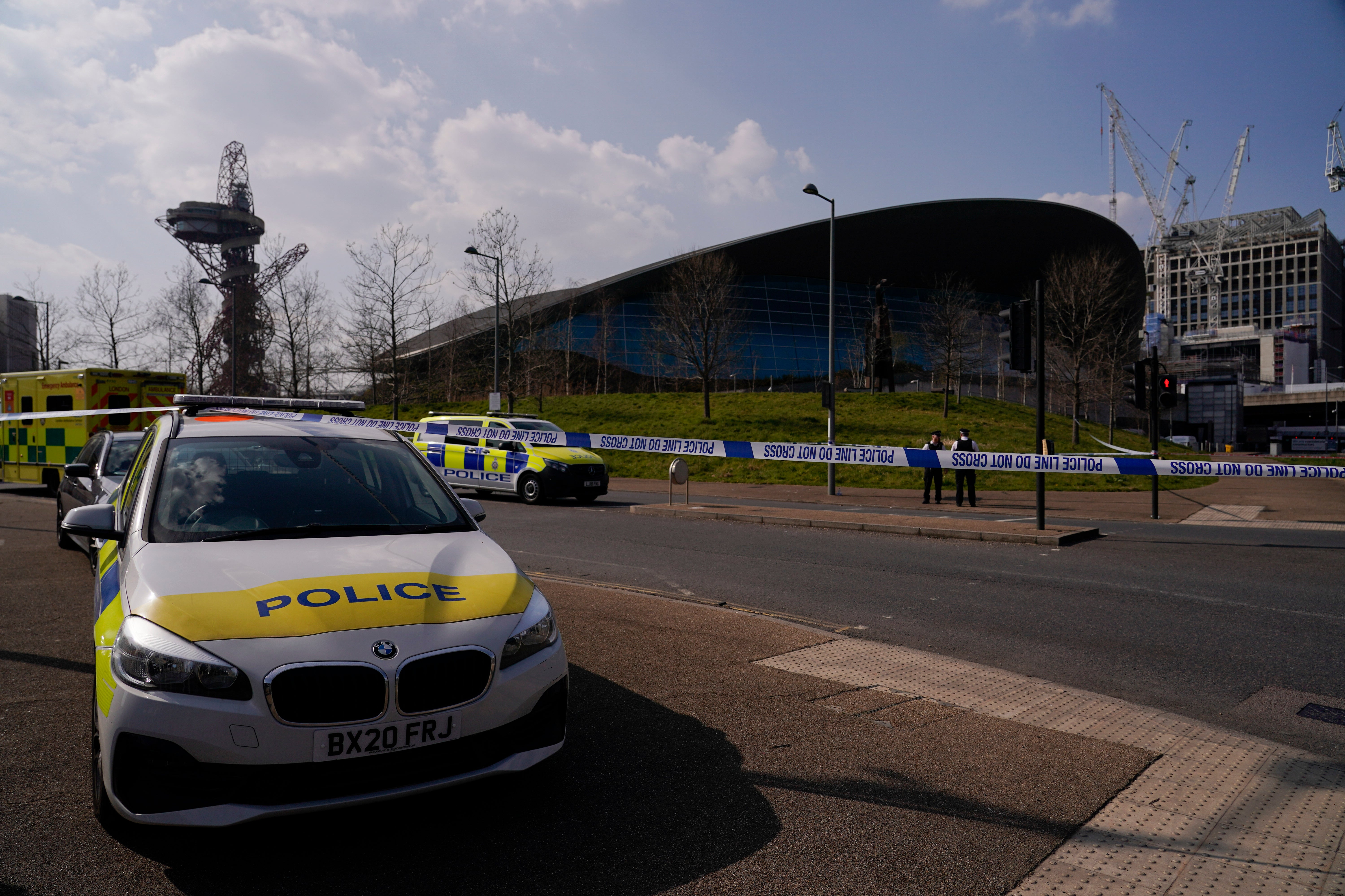 Britain Olympic Park Evacuation
