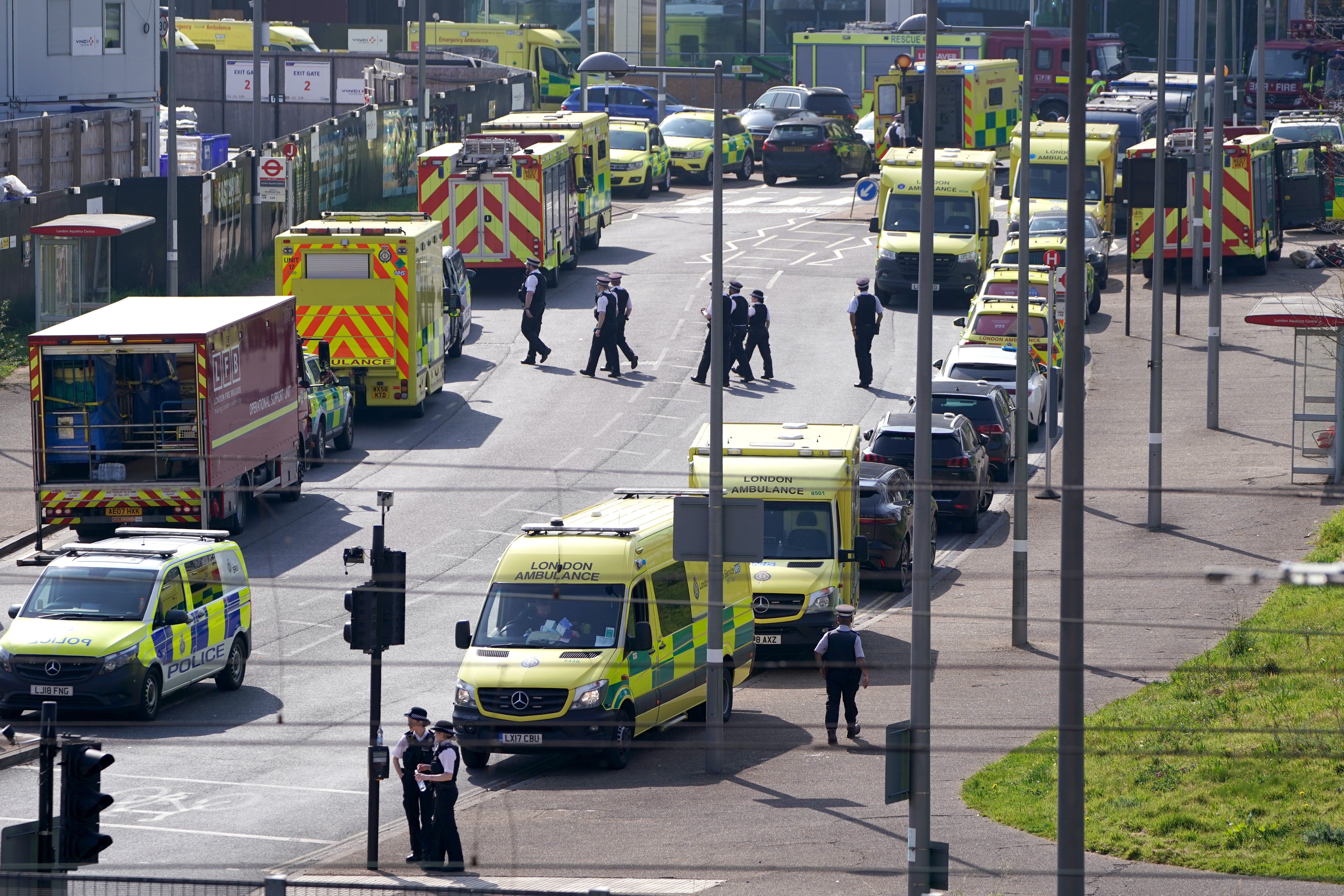 Emergency services were called out to the Aquatics Centre (Kirsty O’Connor/PA)