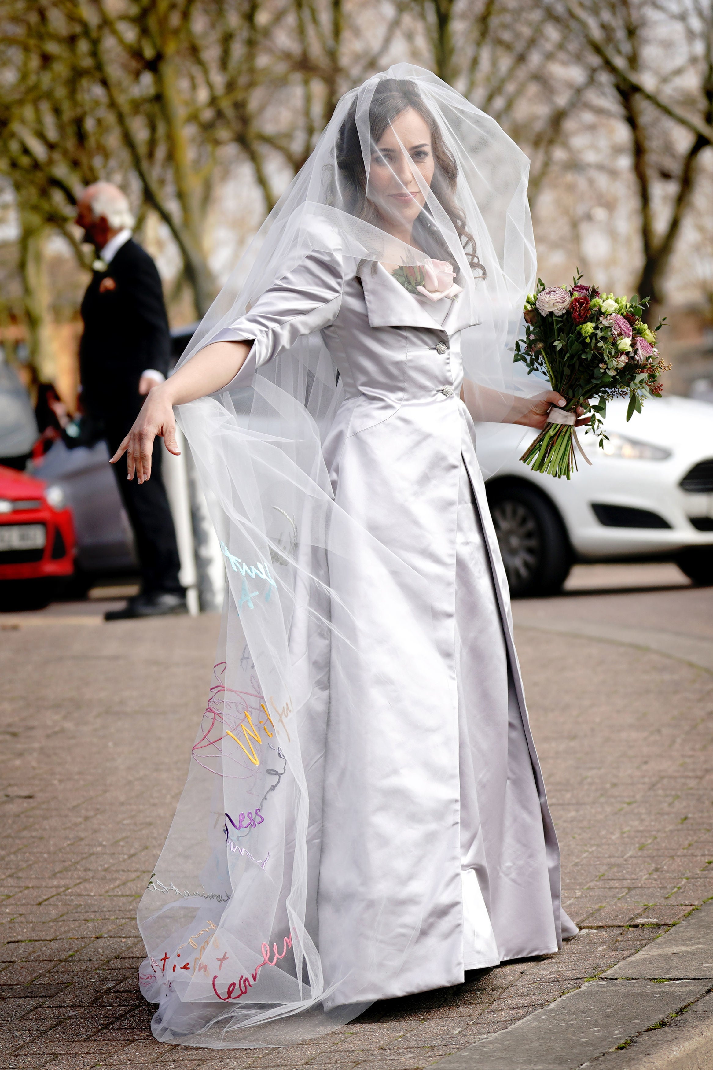 WikiLeaks founder Julian Assange's fiancee Stella Moris arrives at HMP Belmarsh, south east London, ahead or their wedding ceremony inside the jail where he has been held for three years