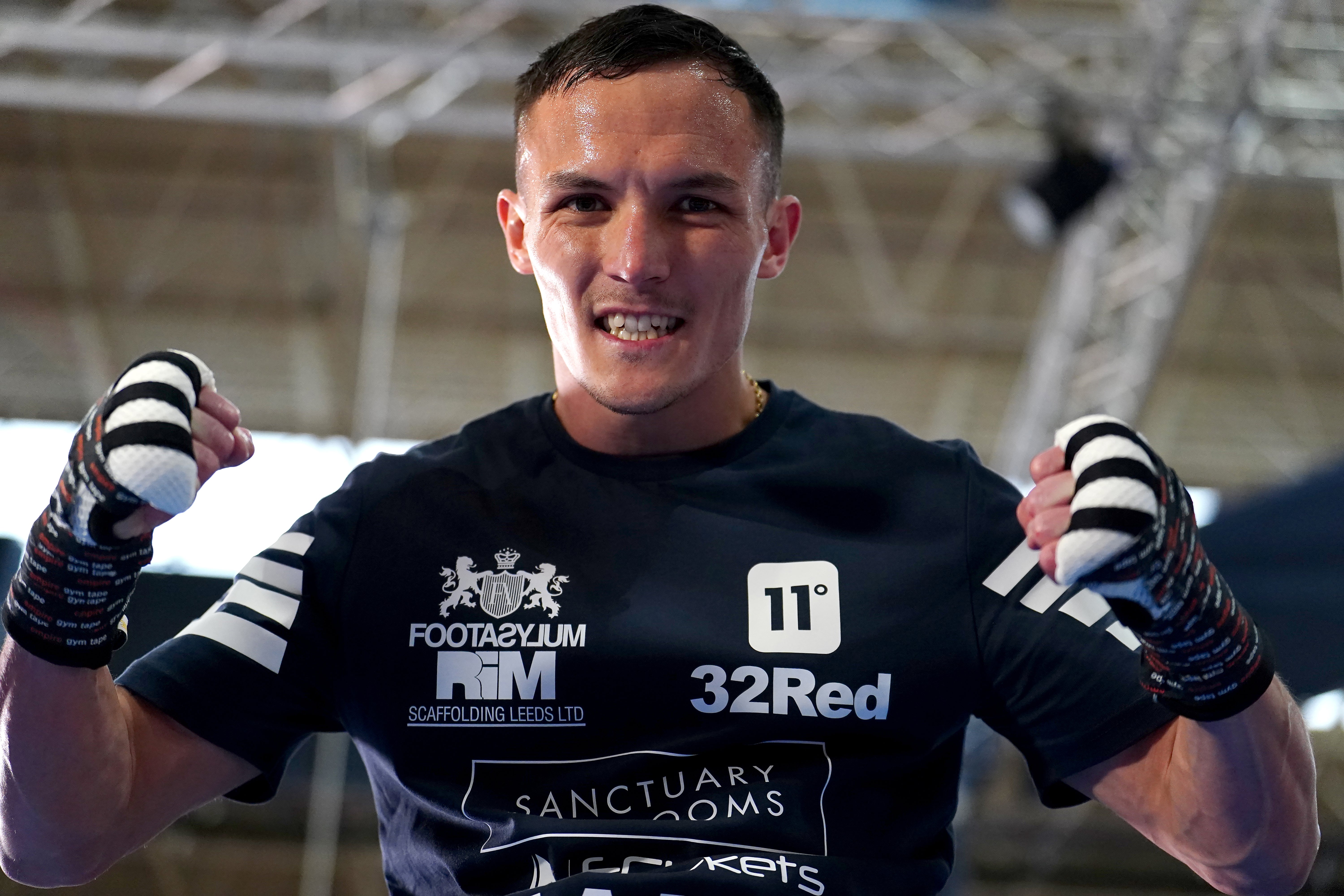 Josh Warrington fights in Leeds on Saturday night (Martin Rickett/PA)