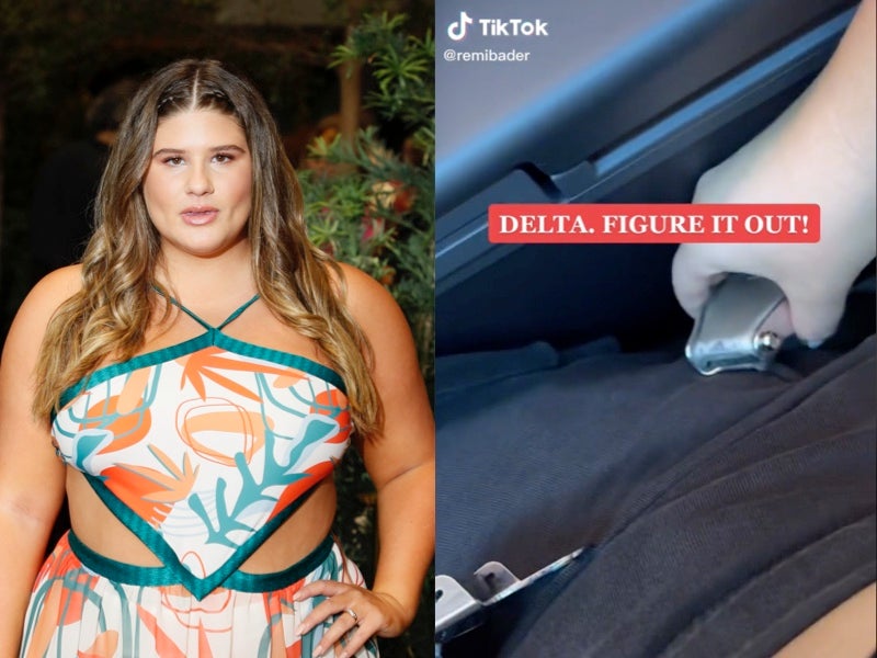 Influencer calls out Delta over seatbelt sizes