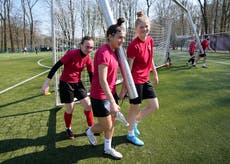 Ukrainian women's soccer club adjusts to life in Germany