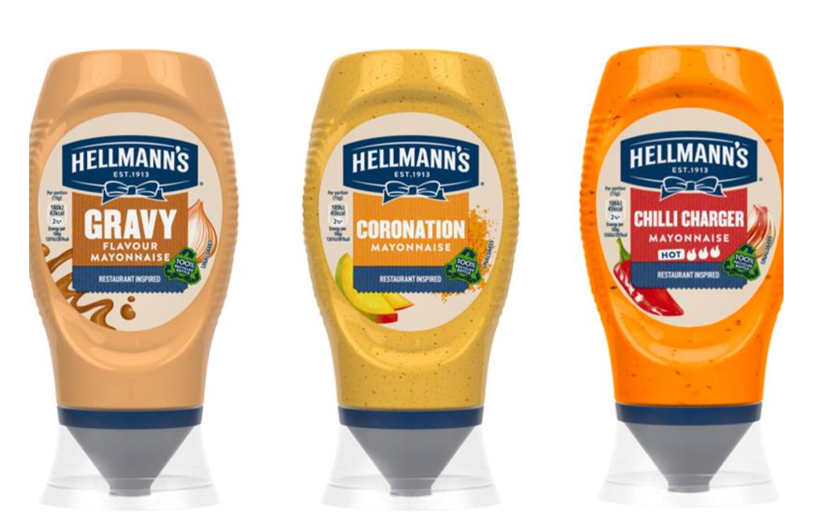 The new Hellmann’s condiments which are set to drop in April