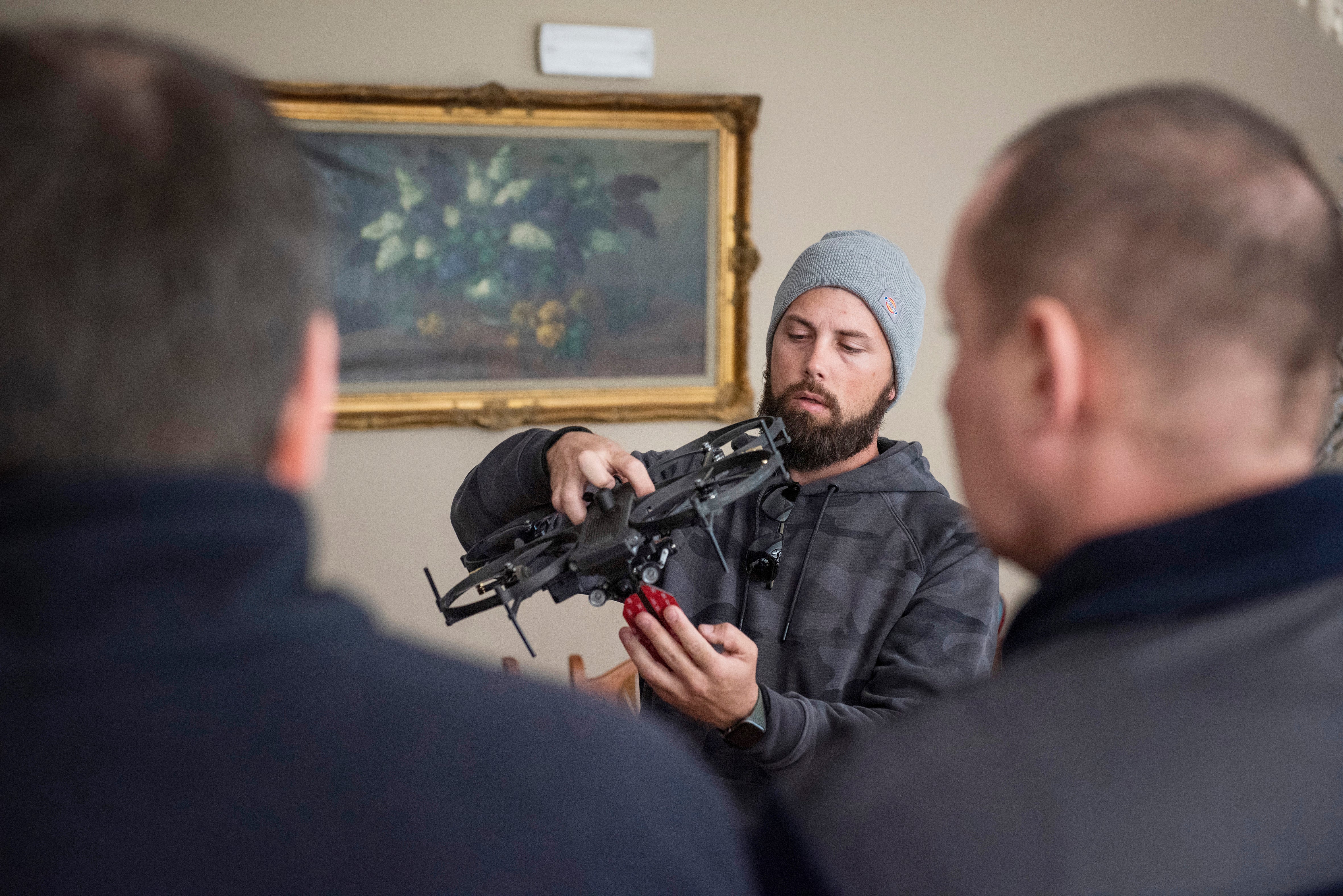 Ukrainian pilots hope to use the drones to reach victims in buildings damaged during the conflict