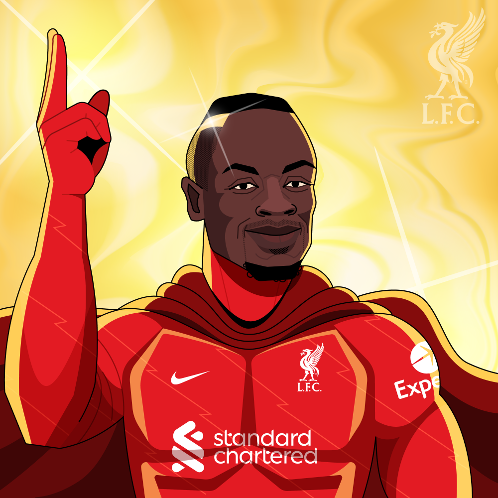 Liverpool Football Club winger Sadio Mane (Liverpool Football Club/Sotheby’s/PA)