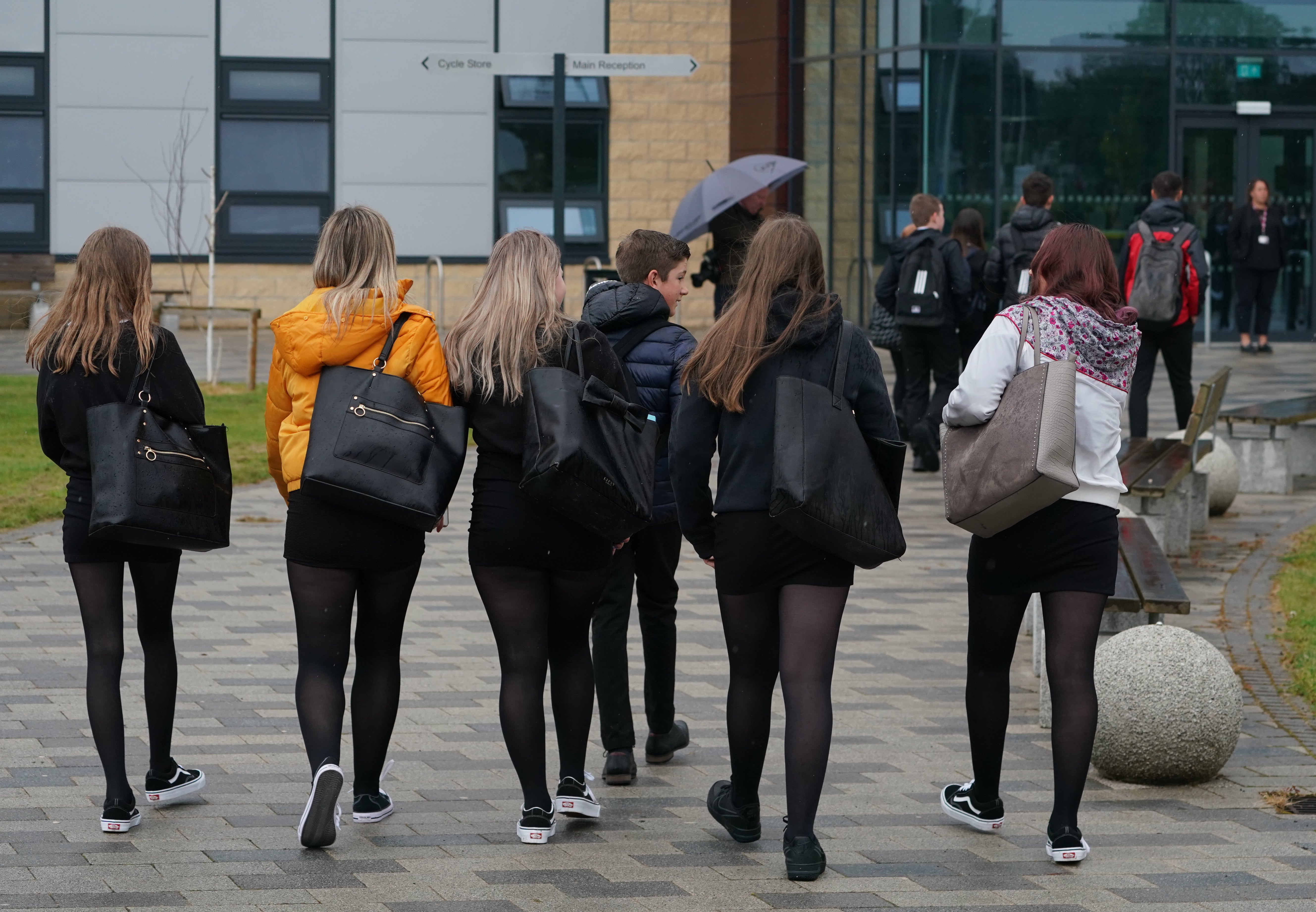 A total of 270 million school days were missed because of Covid-19 in the first year of the pandemic, new figures showed, prompting fears about how that will impact exam results in 2022 (PA)