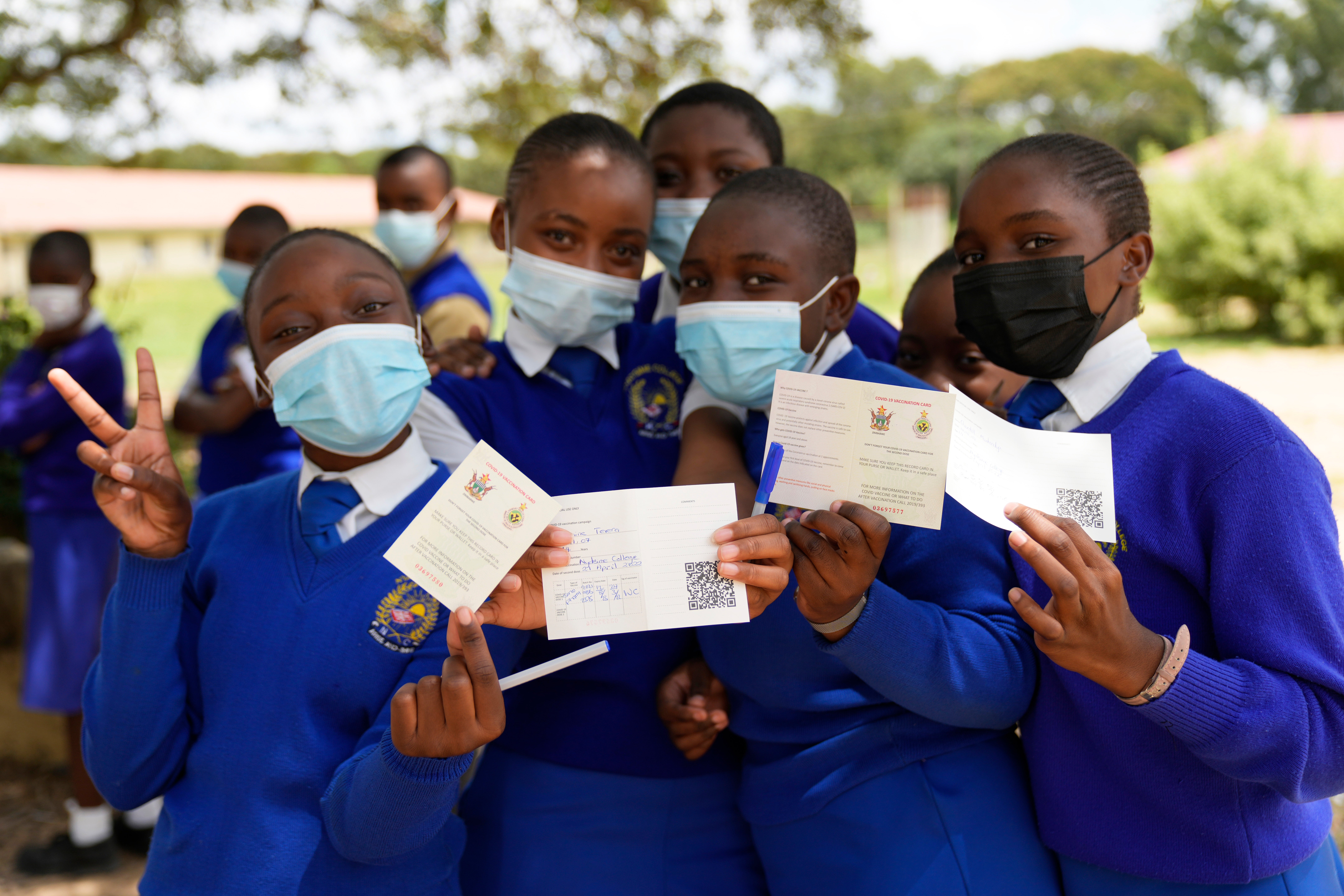 Virus Outbreak Zimbabwe Vaccination Drive