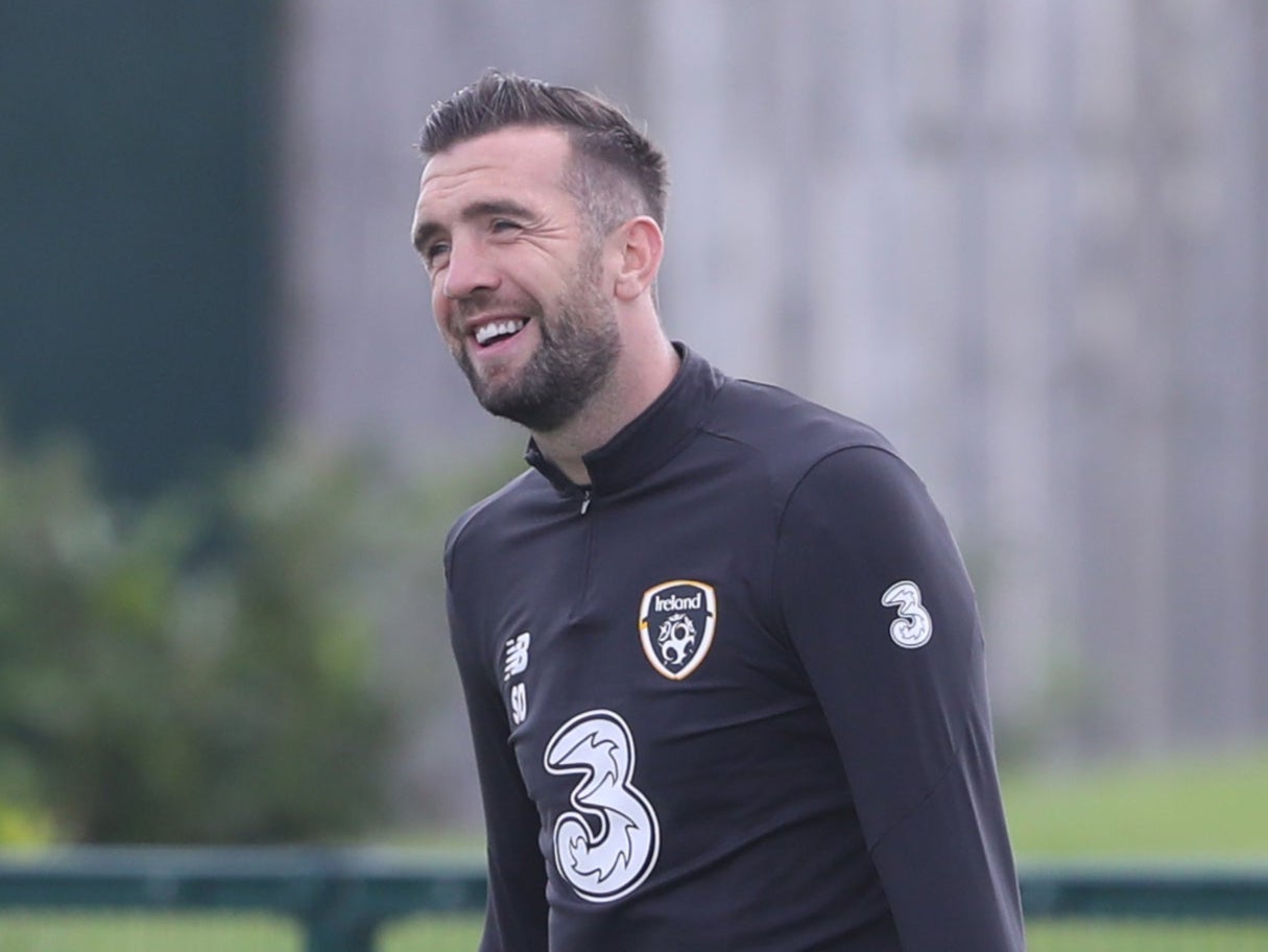 Republic of Ireland defender Shane Duffy has a smile back on his face