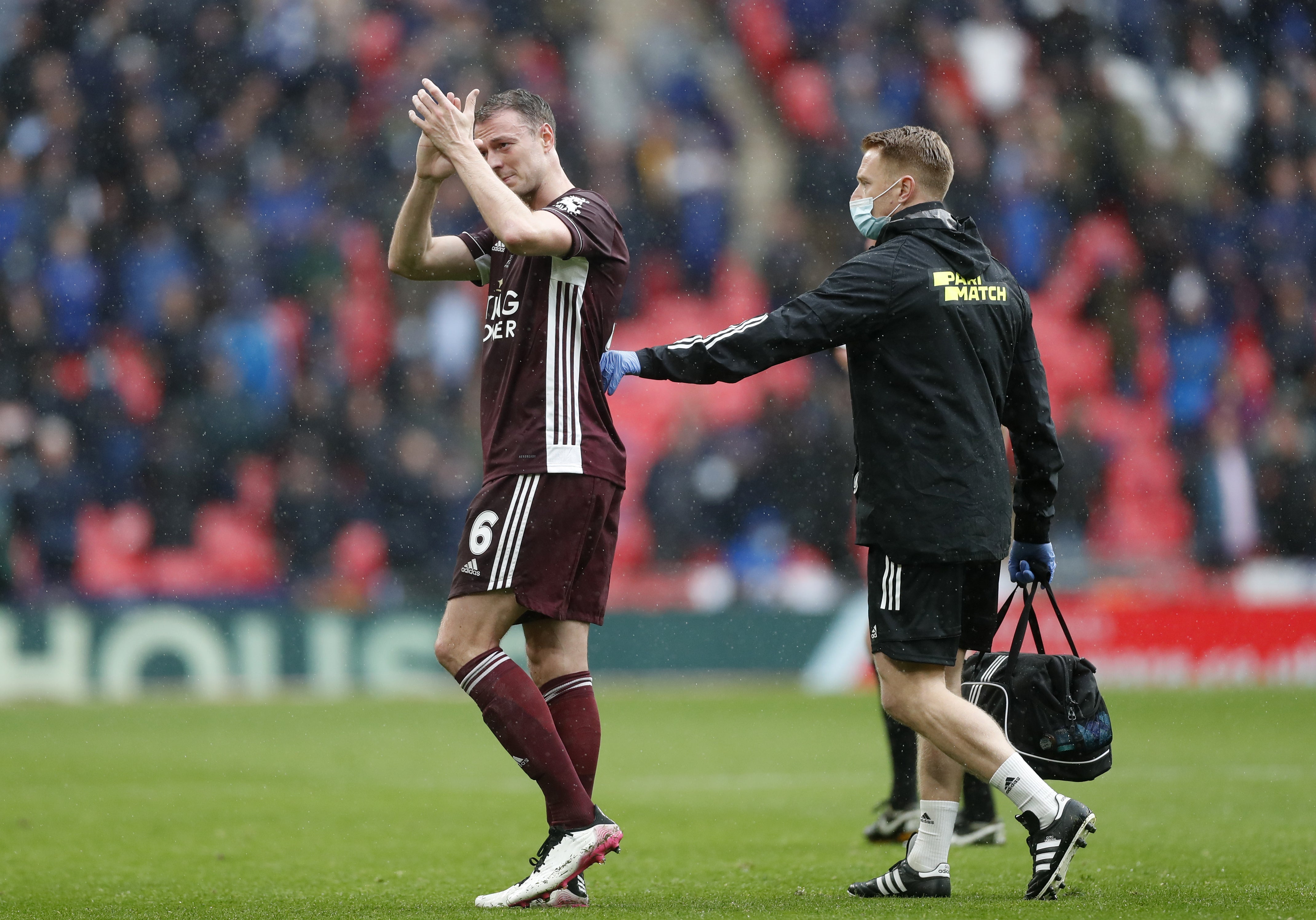 Evans has been battling injuries for much of the last year, and was forced off with a foot problem in the 2021 FA Cup Final (Matt Childs/PA)