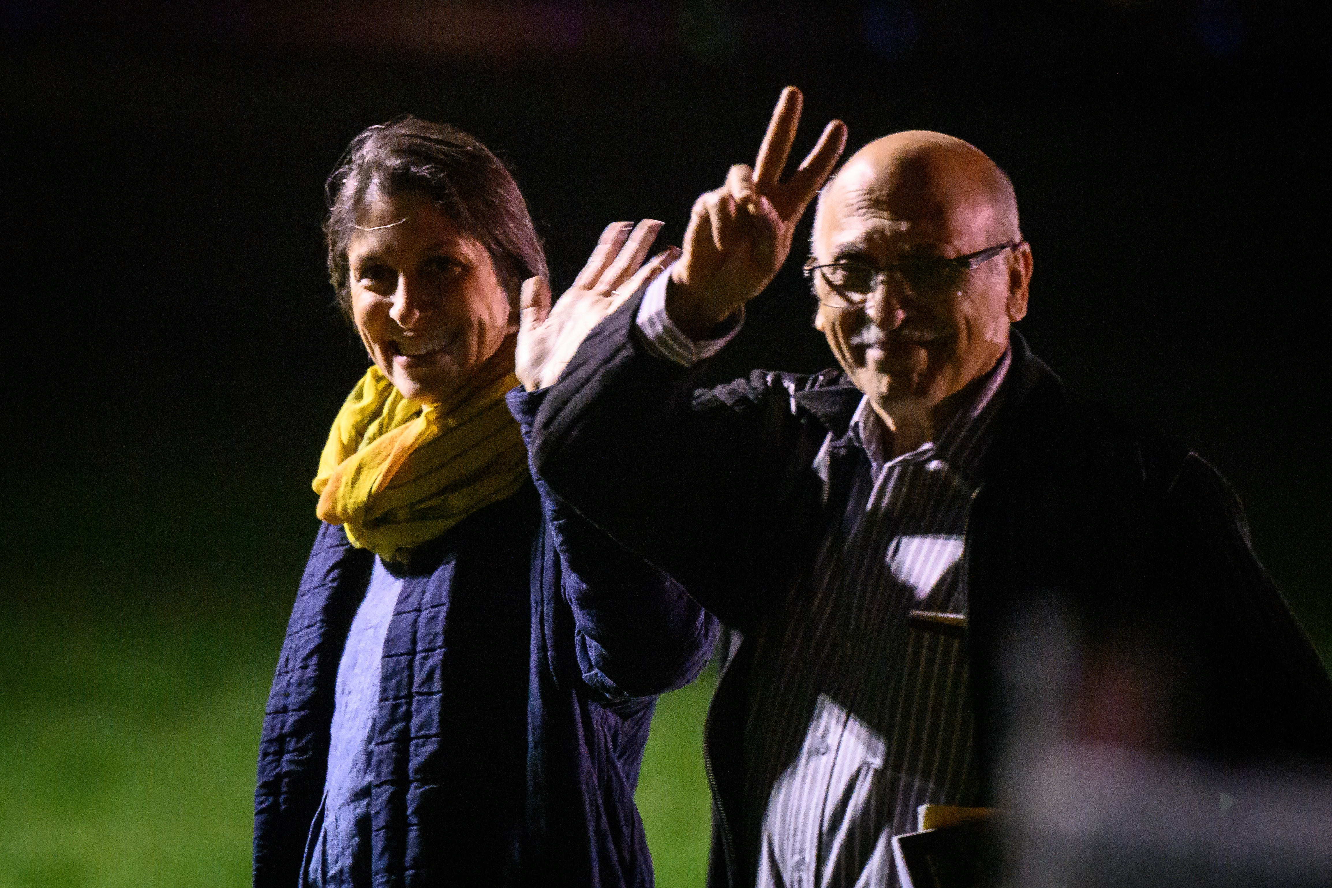 Nazanin Zaghari-Ratcliffe and Anoosheh Ashoori when they returned to the UK (Leon Neal/PA)