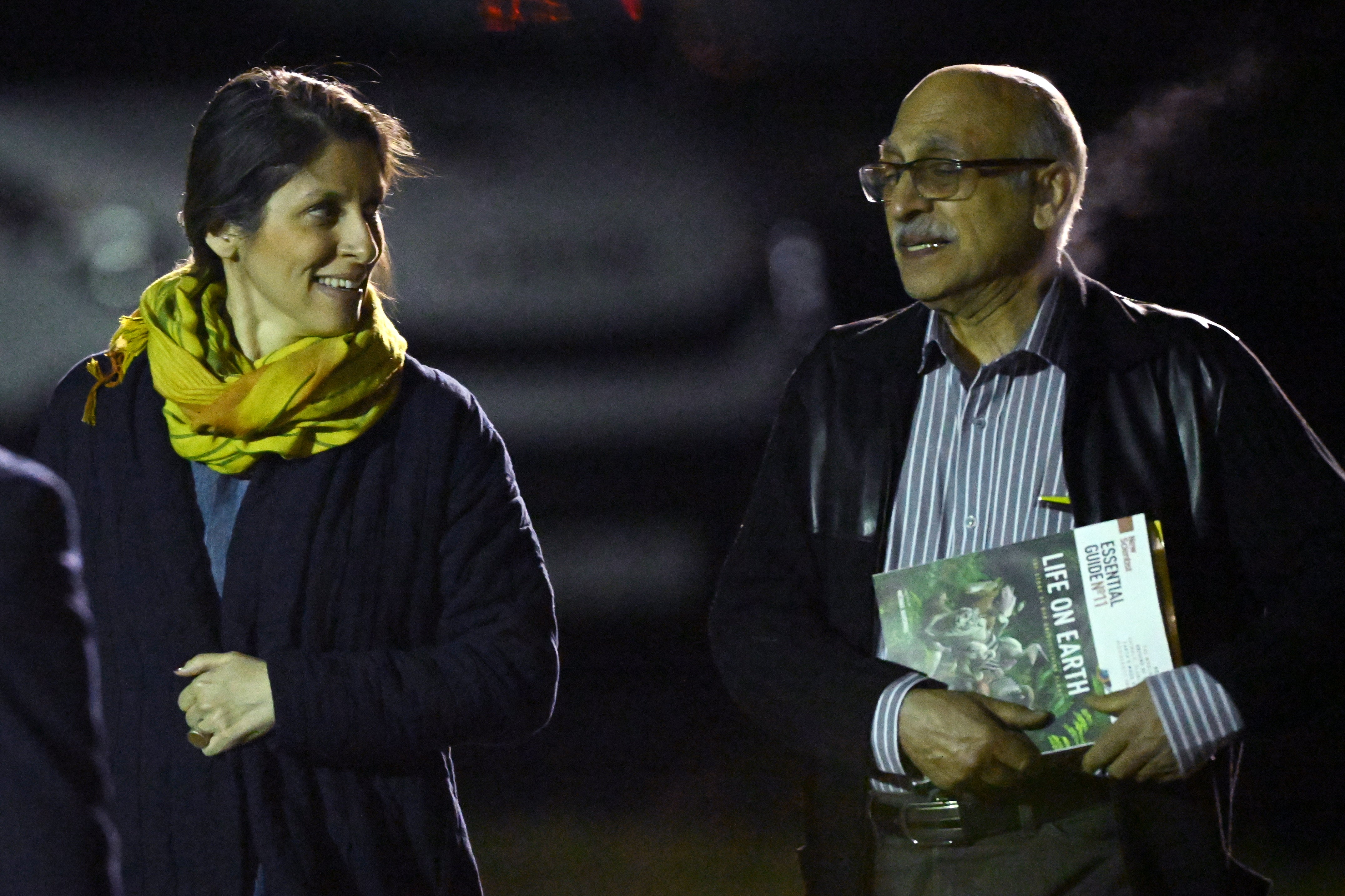 Nazanin Zaghari-Ratcliffe and Anoosheh Ashoori arrive at Brize Norton (PA)