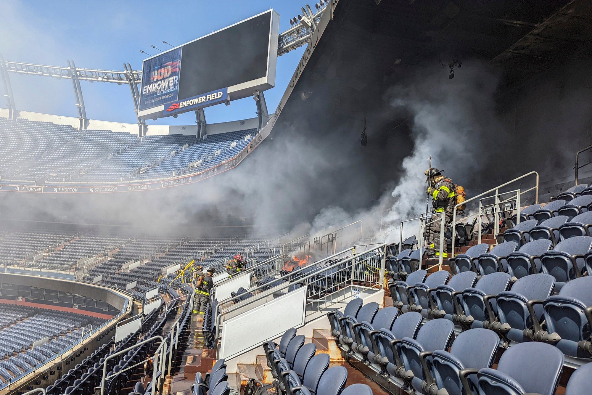 Denver Broncos Stadium Fire