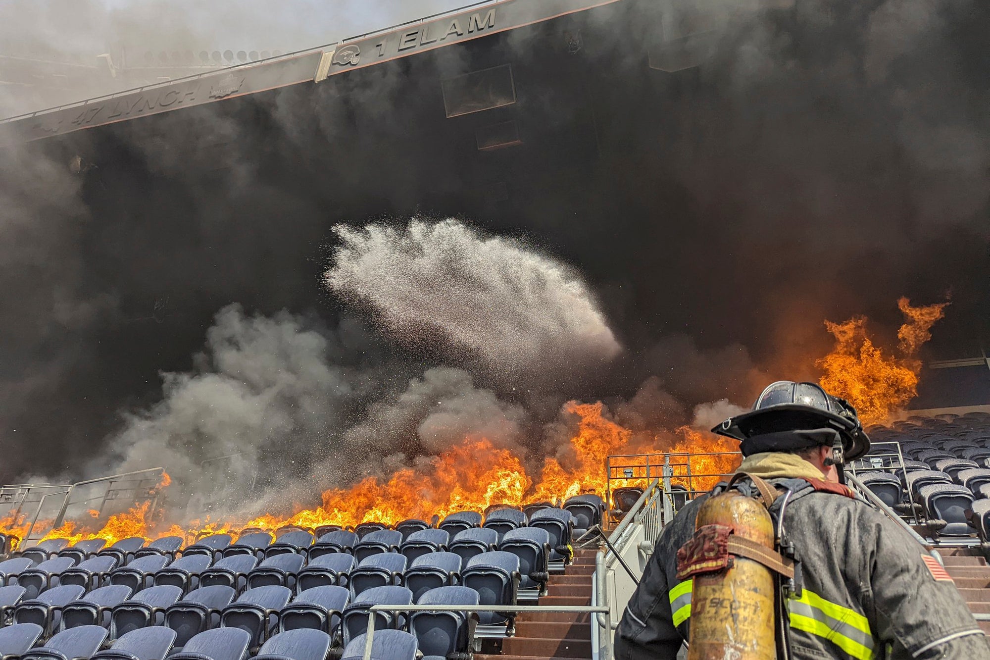 Denver Broncos Stadium Fire