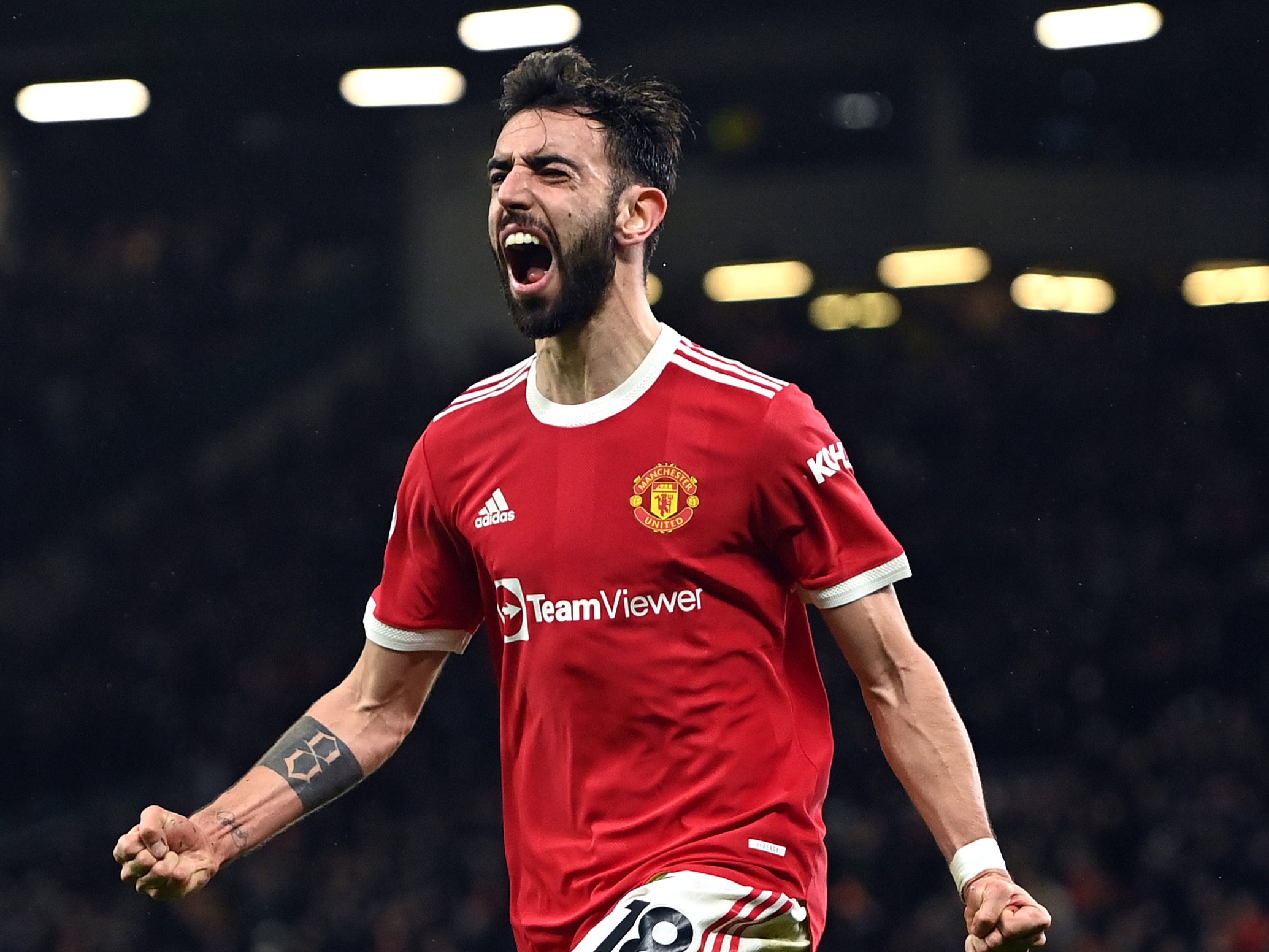 Manchester United playmaker Bruno Fernandes