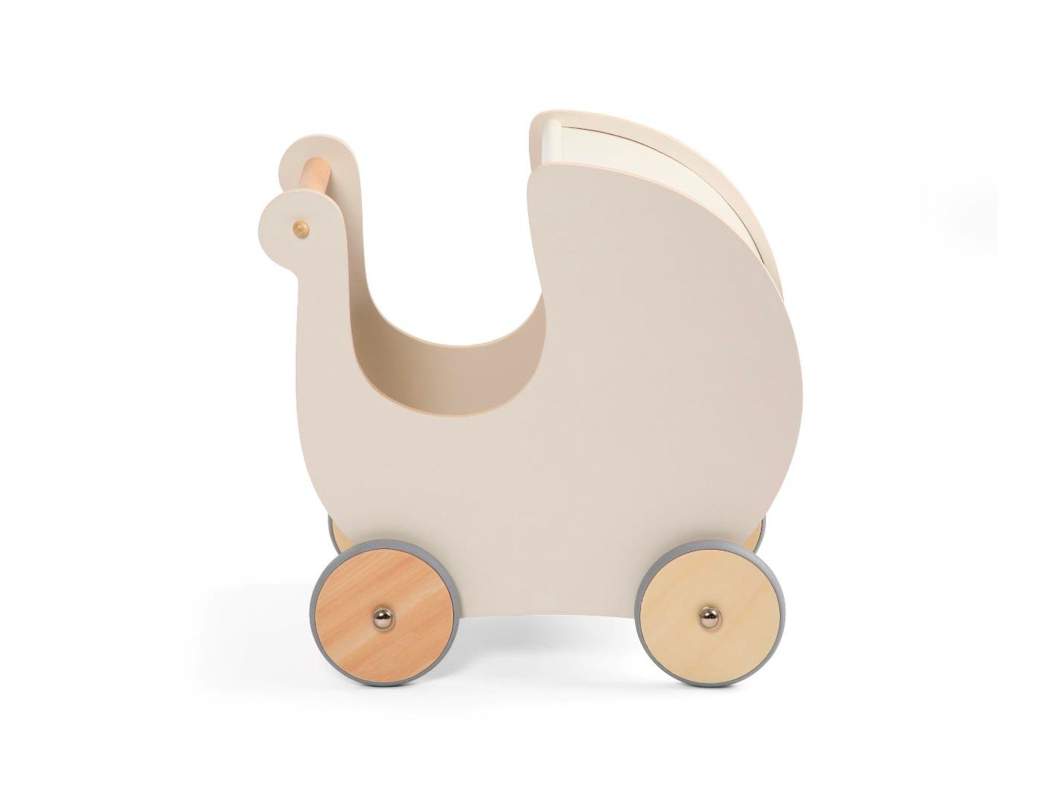 Sebra wooden doll’s pram in white indybest