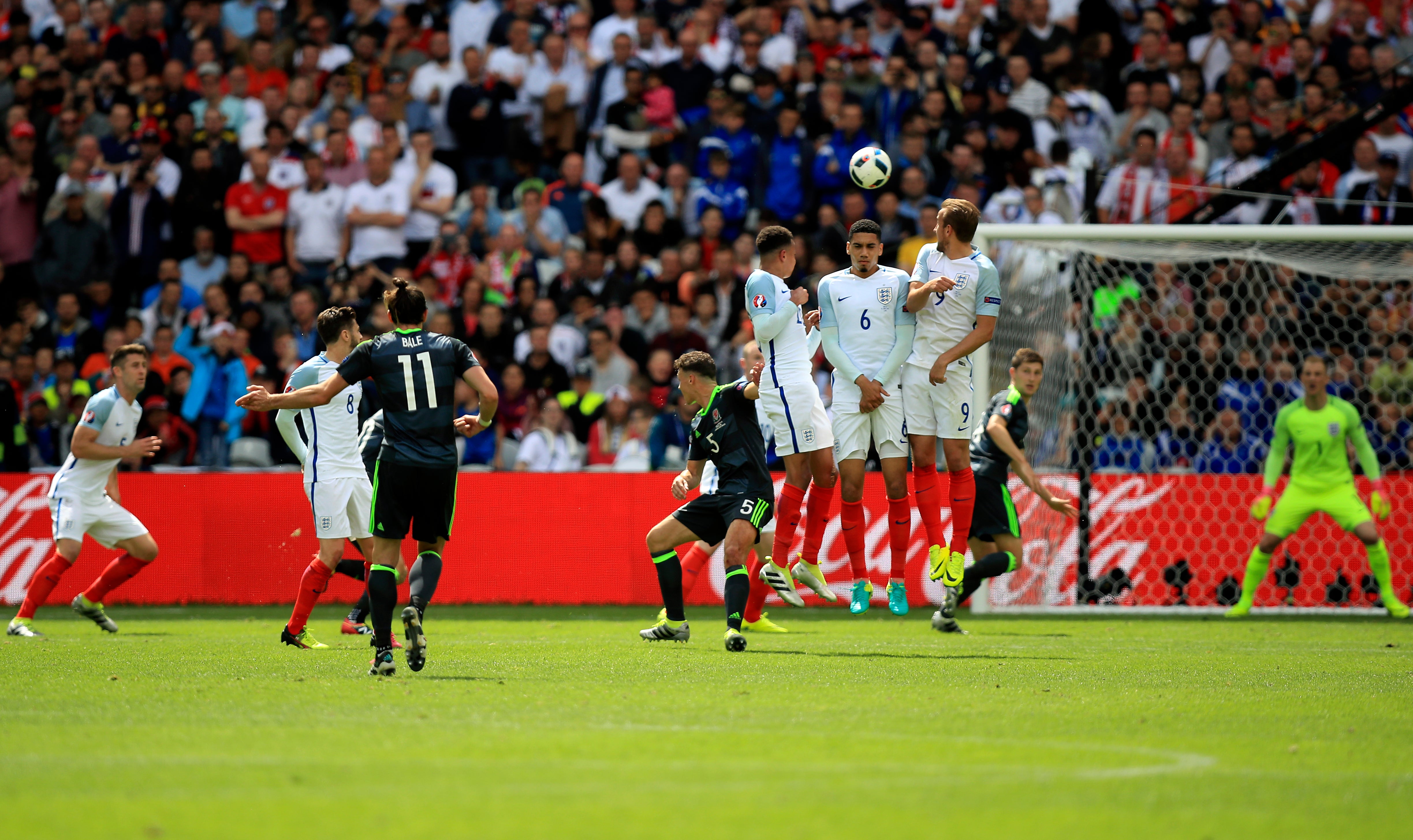 Gareth Bale’s previous goal from a free-kick for Wales came against England at Euro 2016 (Mike Egerton/PA)