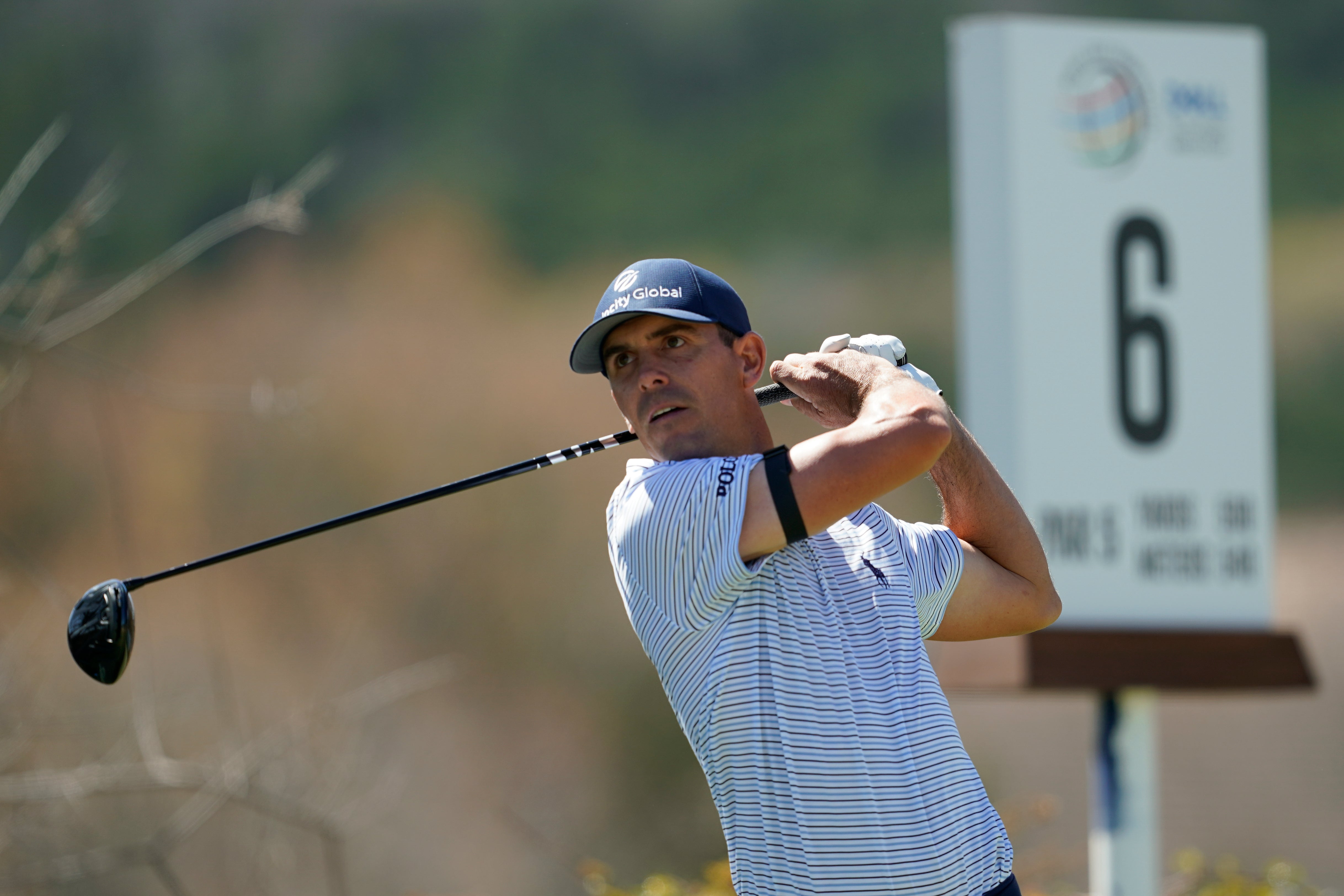 Defending champion Billy Horschel was the first player into the last 16 of the WGC-Dell Technologies Match Play (Tony Gutierrez/AP)