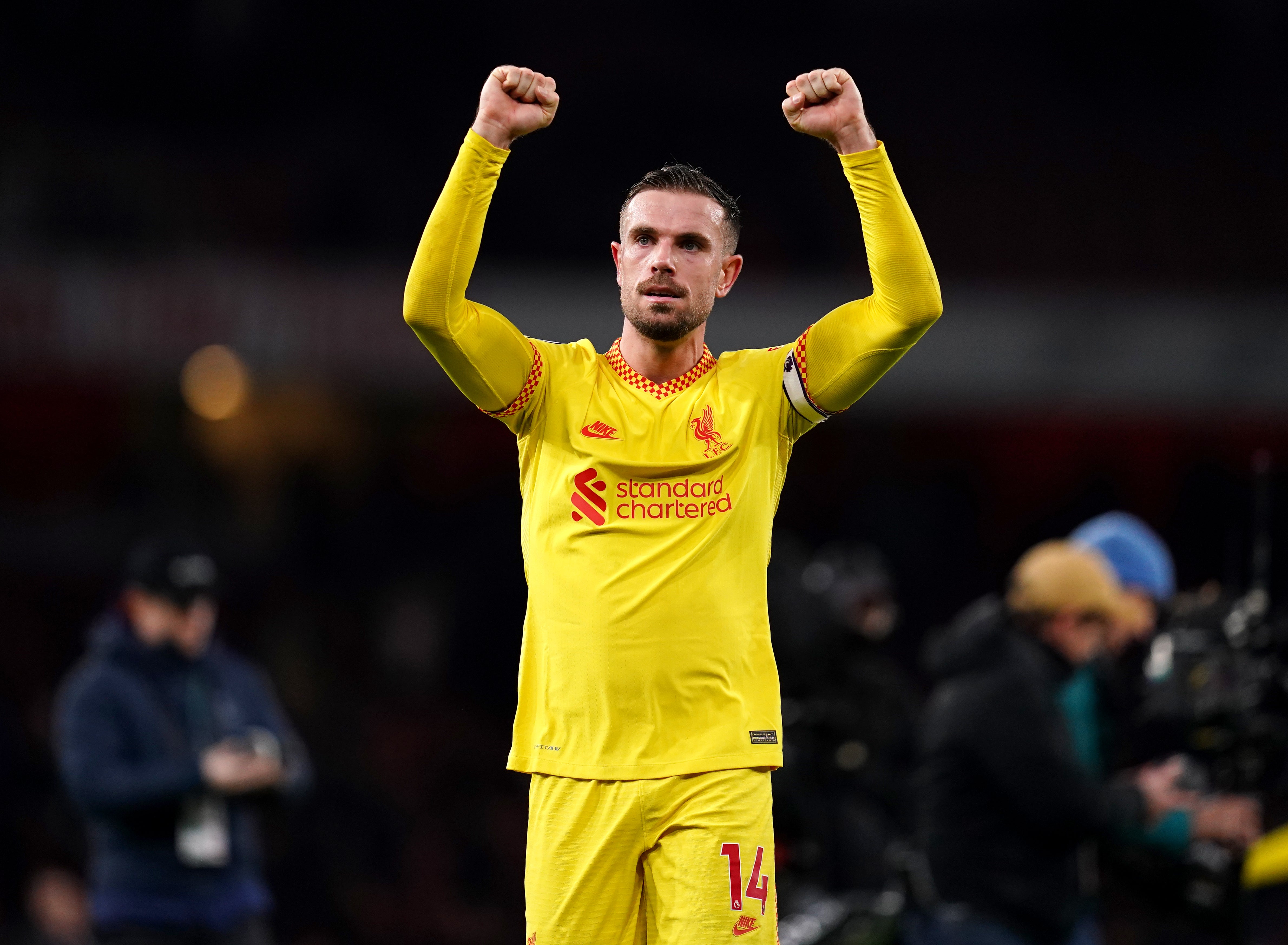 Liverpool’s Jordan Henderson believes it would have made sense to play the Reds’ FA Cup semi-final against Manchester City away from Wembley (John Walton/PA)