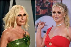 Donatella Versace visits Britney Spears ahead of the singer’s upcoming wedding