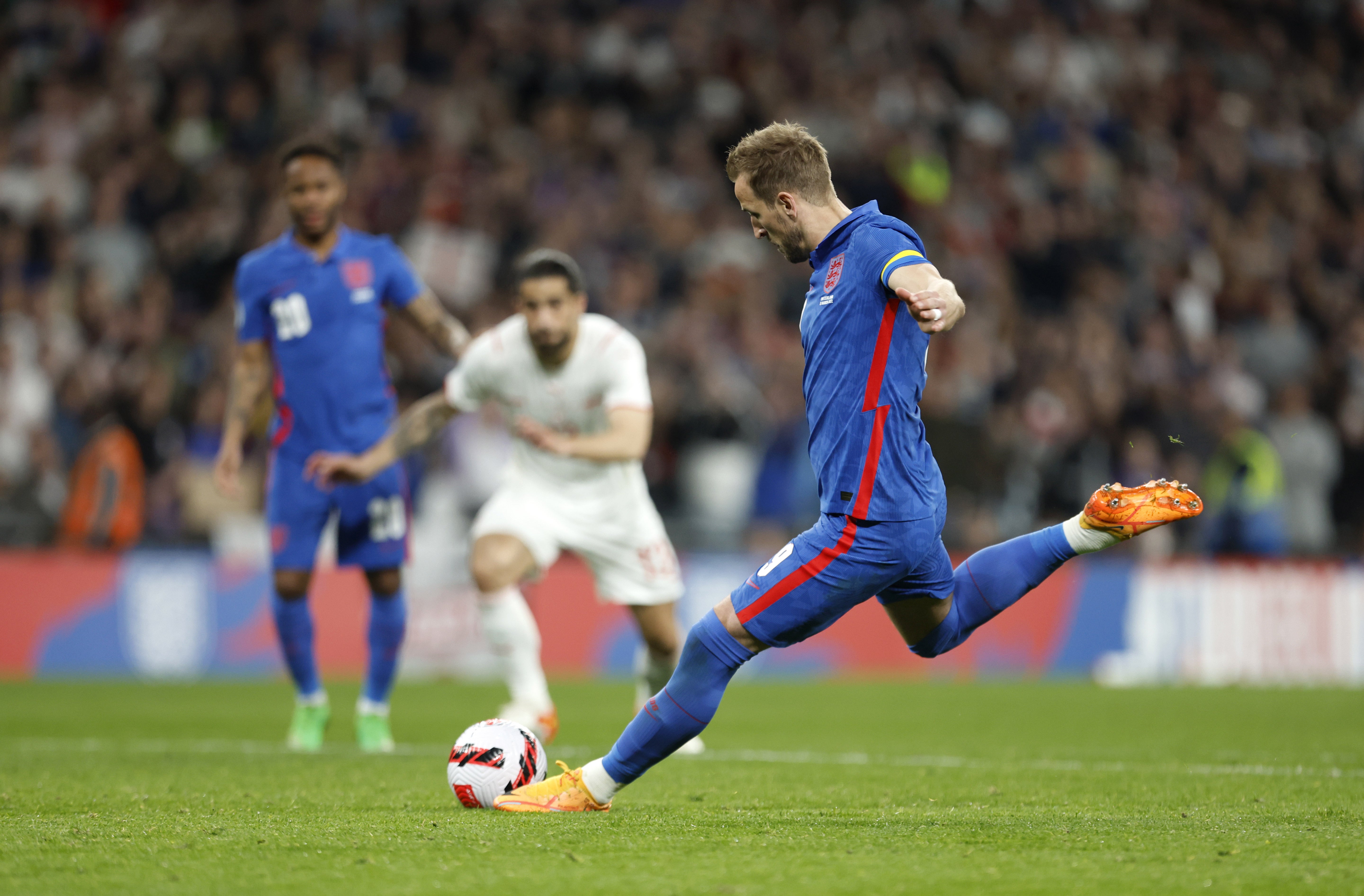 Harry Kane struck from the spot in the win over Switzerland