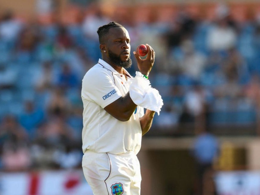 Kyle Mayers took five wickets as England collapsed